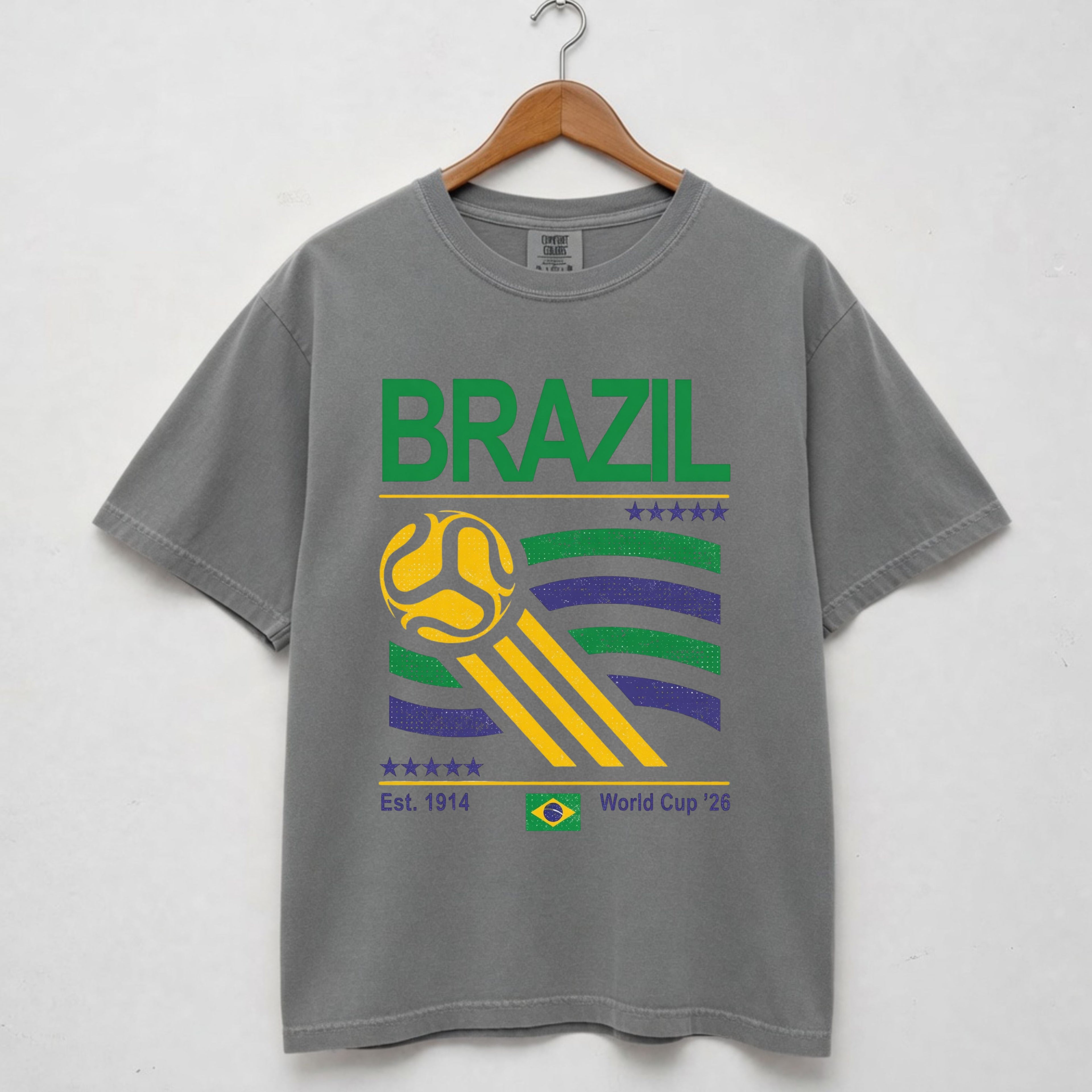Brazil Retro Football and World Cup Shirt