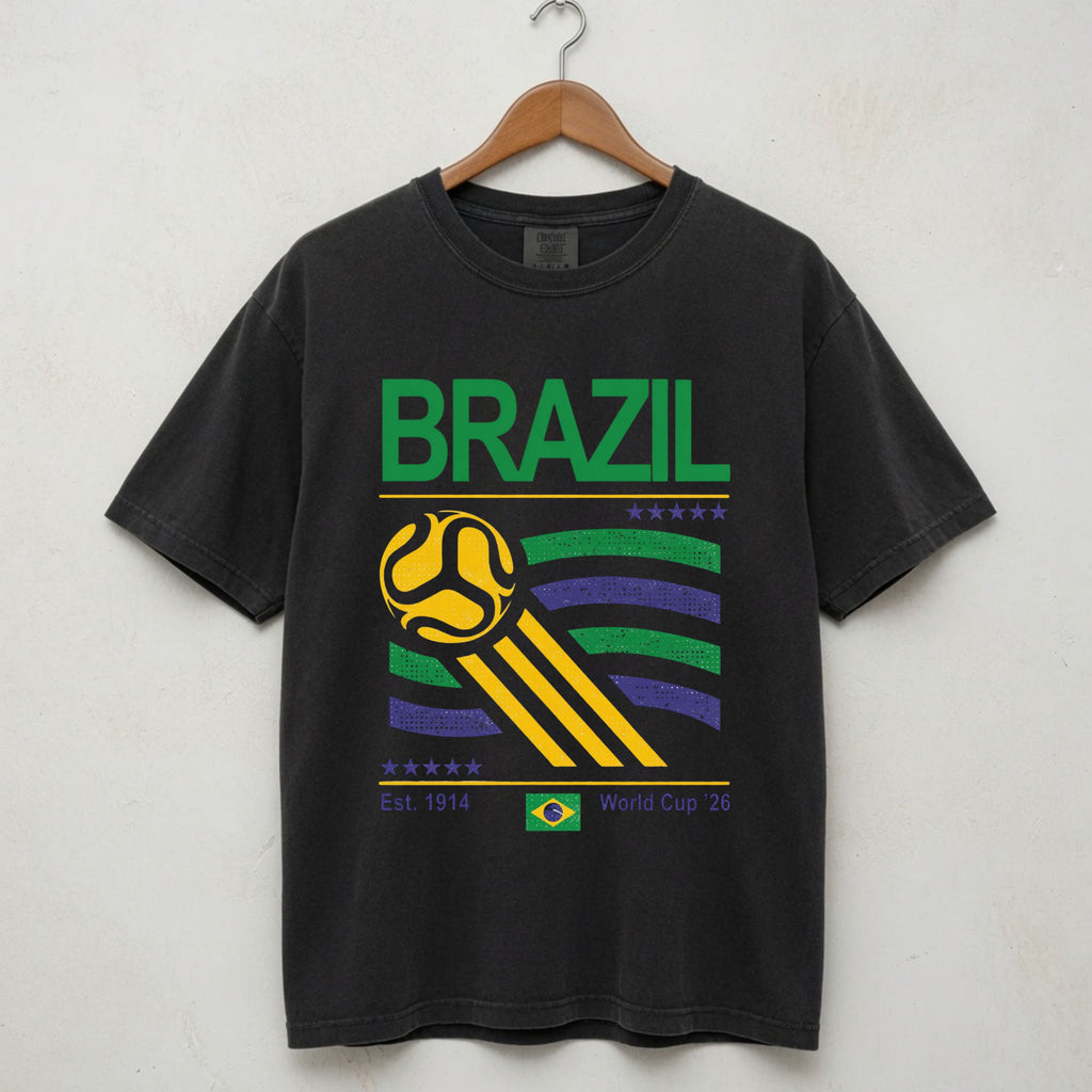 Brazil Retro Football and World Cup Shirt