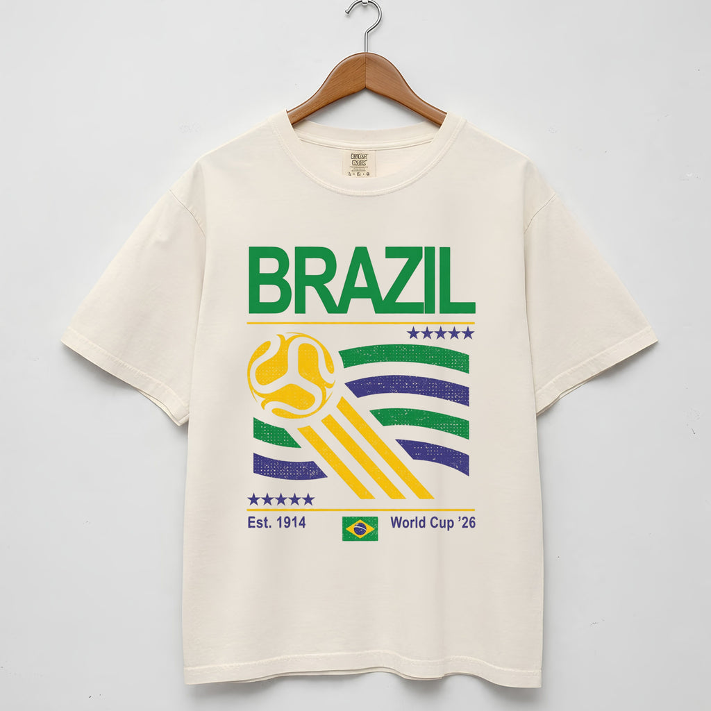 Brazil Retro Football and World Cup Shirt