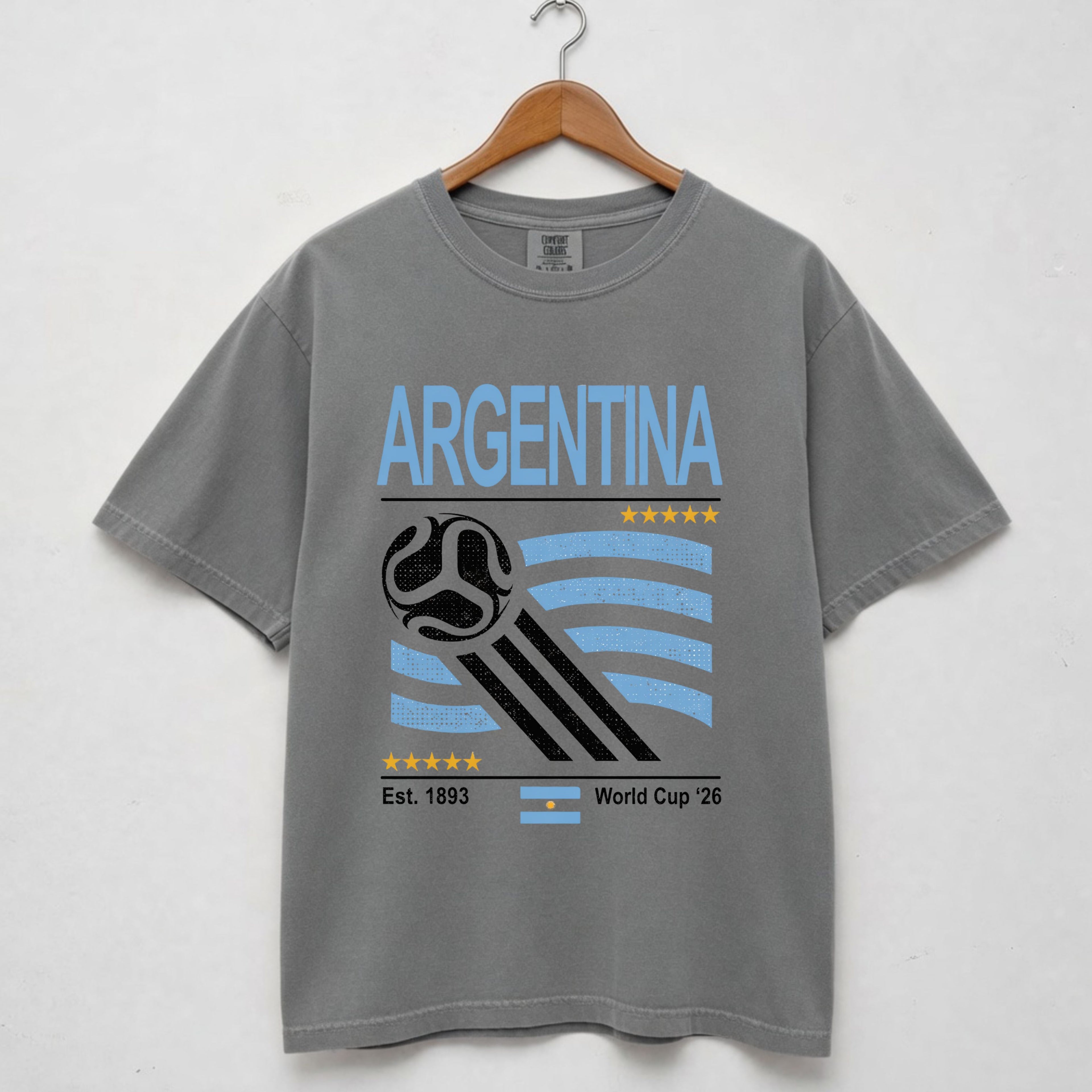 Argentina Retro World Cup Comfort Colors Shirt