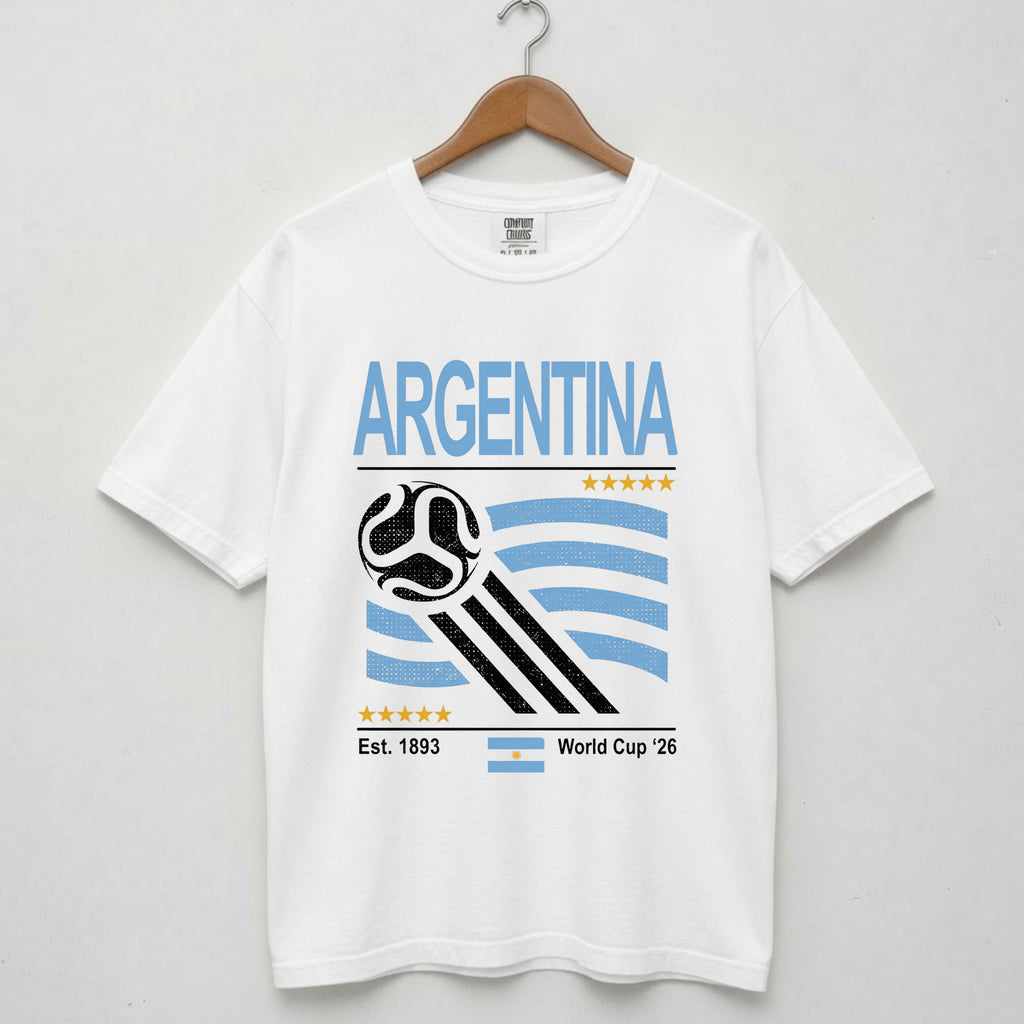 Argentina Retro World Cup Comfort Colors Shirt