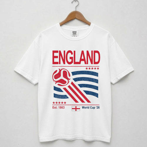 England Retro Football World Cup Shirt