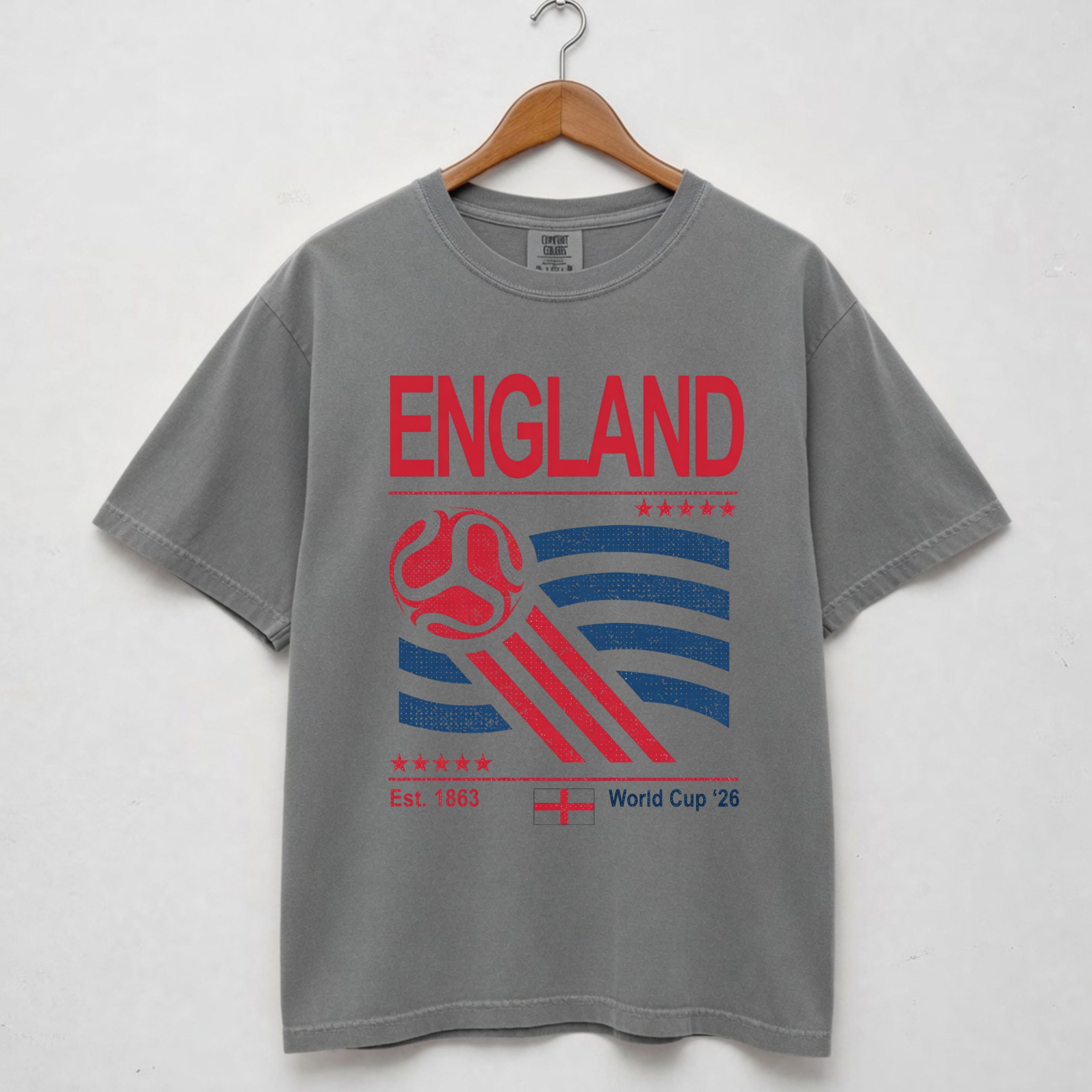England Retro Football World Cup Shirt