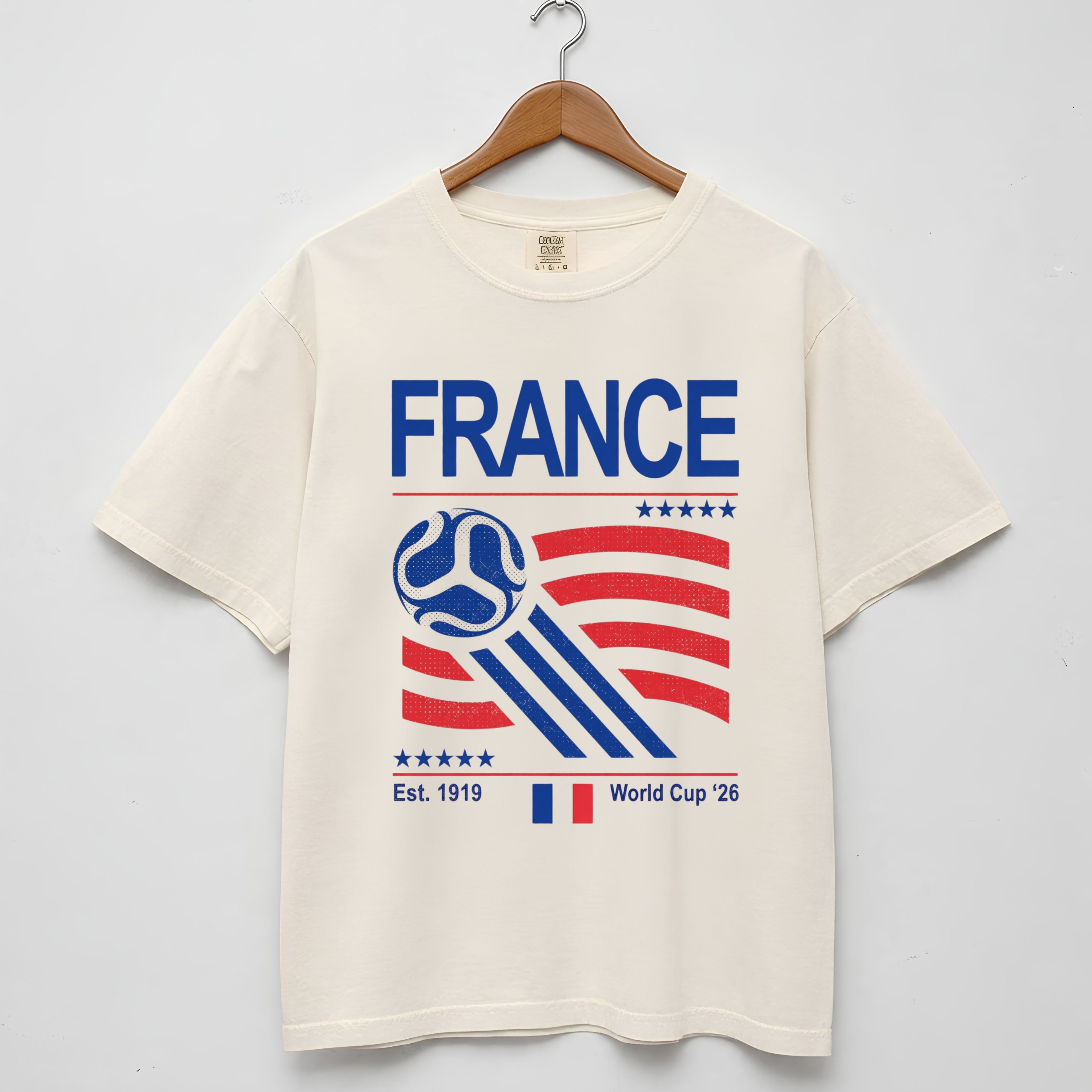France Retro Football World Cup Shirt