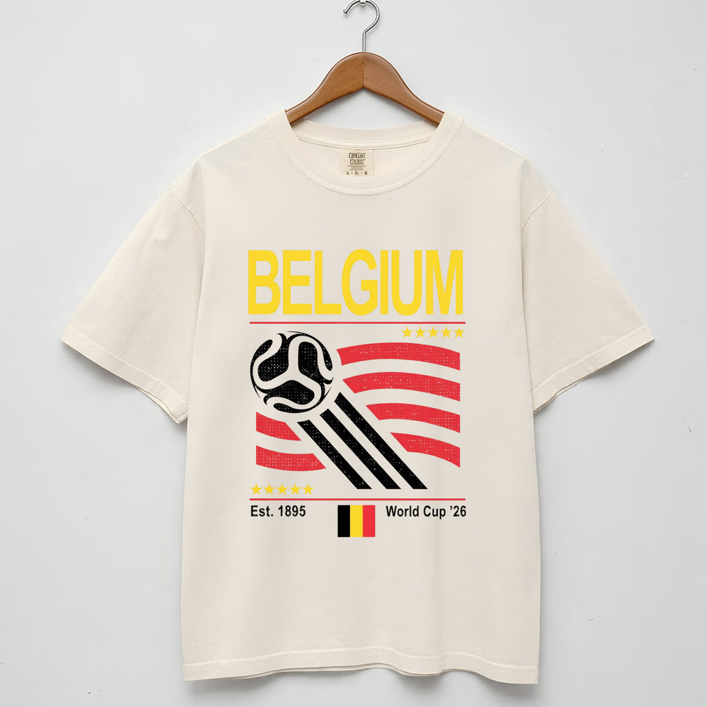 Belgium Retro World Cup Comfort Colors Shirt