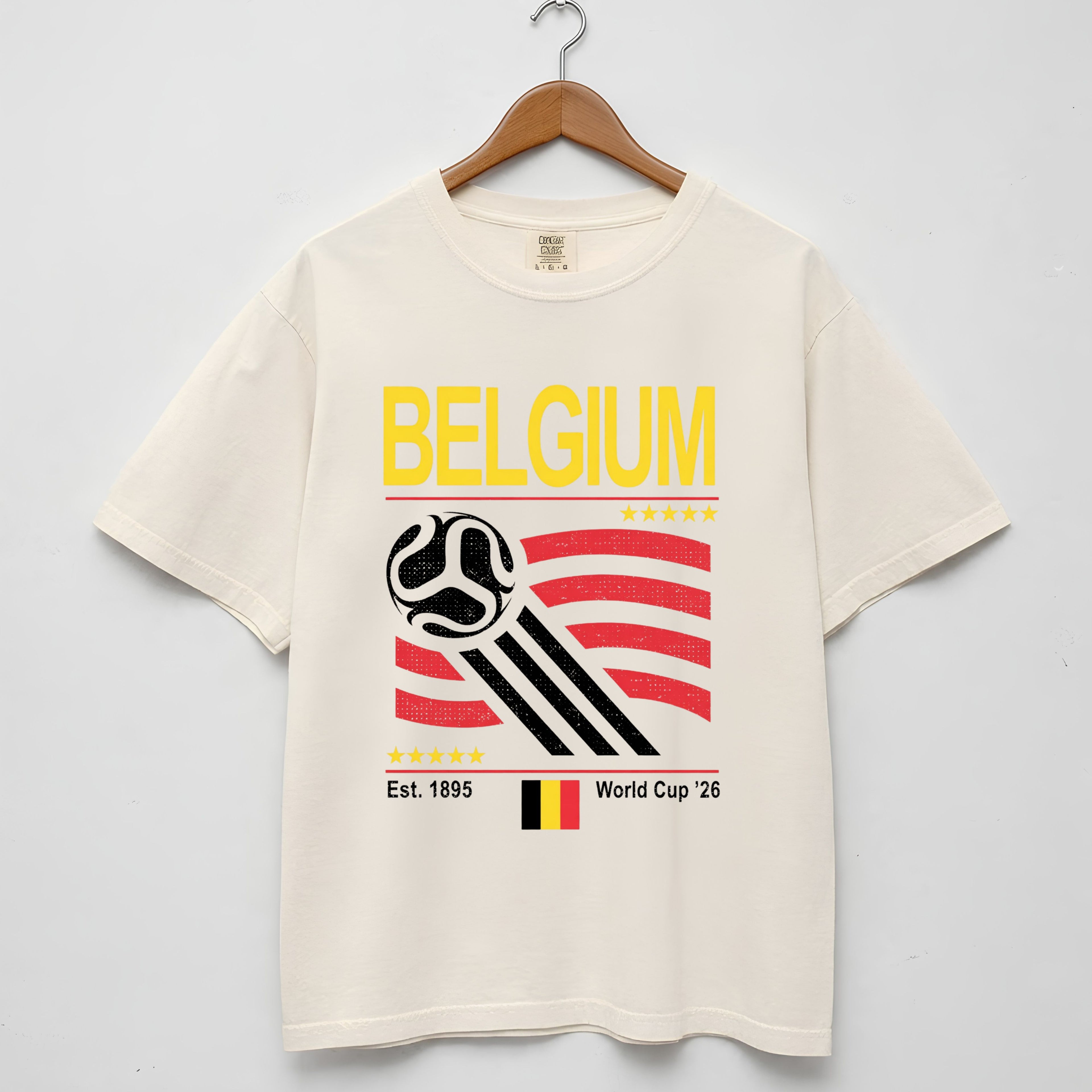 Belgium Retro World Cup Comfort Colors Shirt