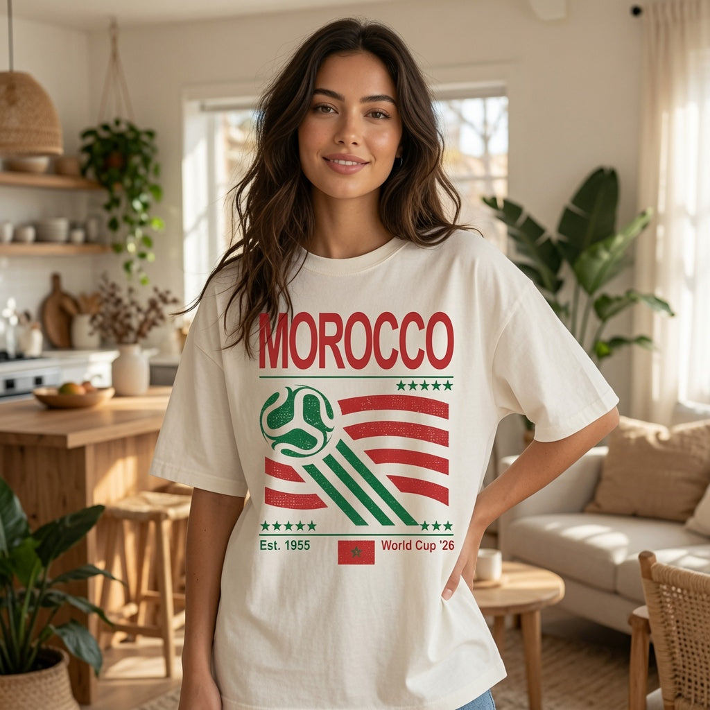 Morocco Retro World Cup Comfort Colors Shirt