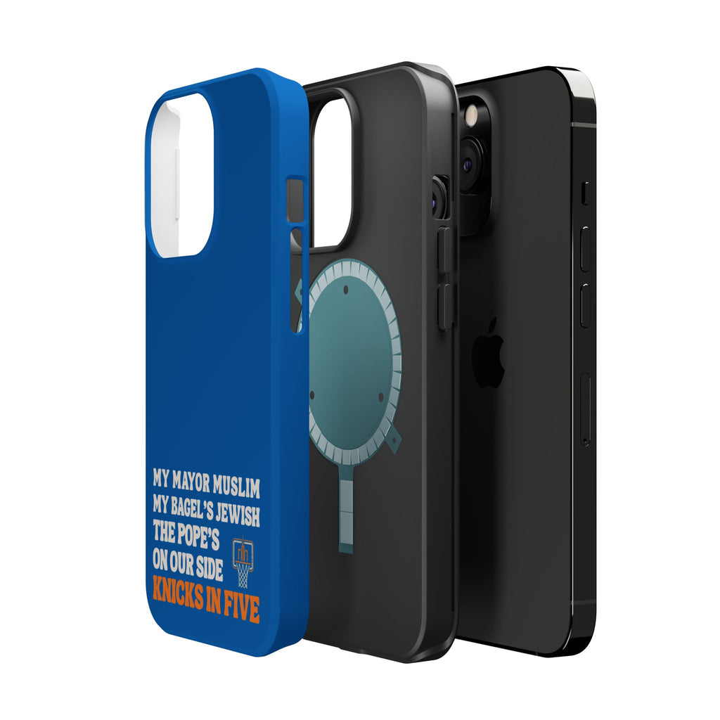 My Mayor Muslim MagSafe iPhone Case | My Bagel's Jewish The Pope's On Our Side Knicks In Five 2026 Phone Case