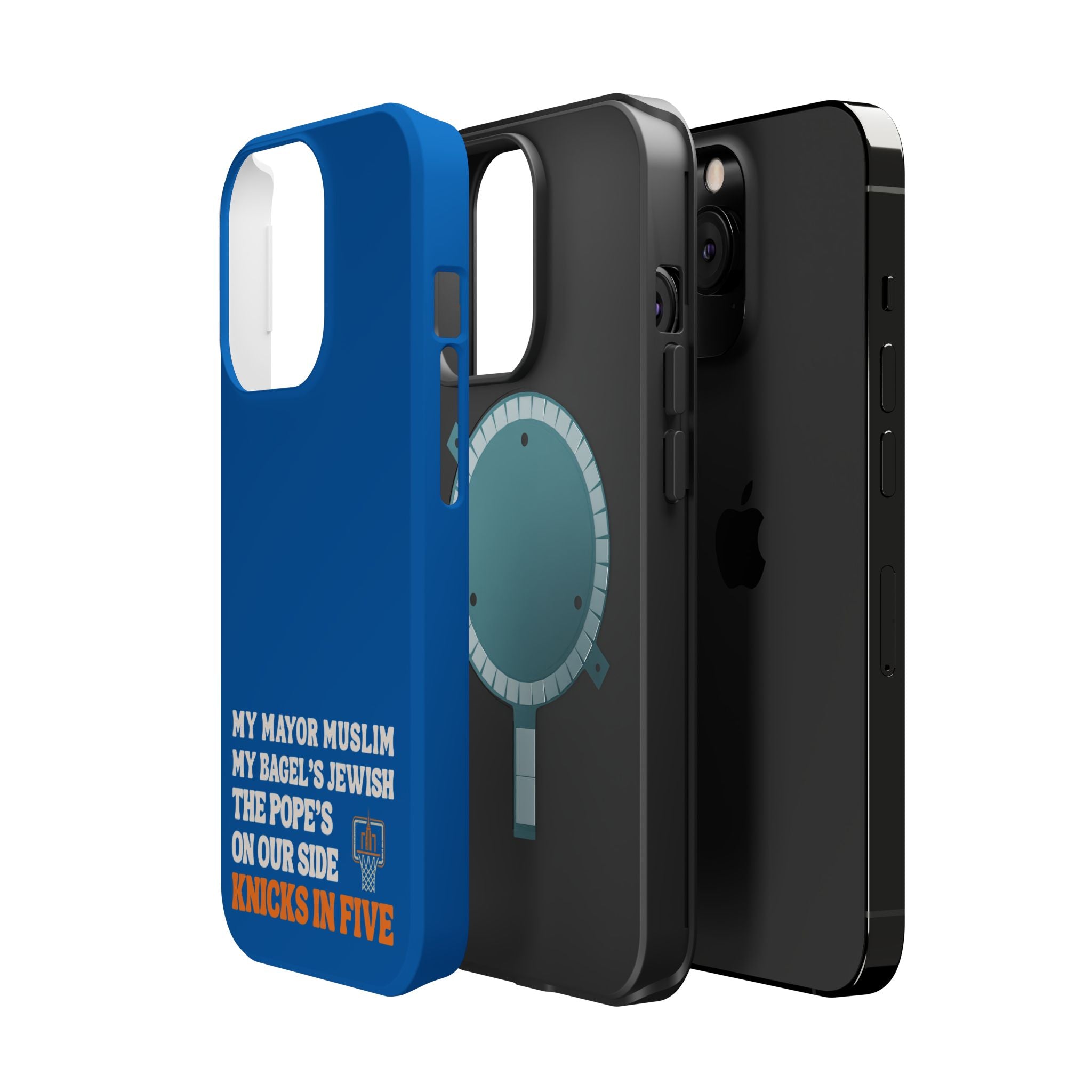 My Mayor Muslim MagSafe iPhone Case | My Bagel's Jewish The Pope's On Our Side Knicks In Five 2026 Phone Case
