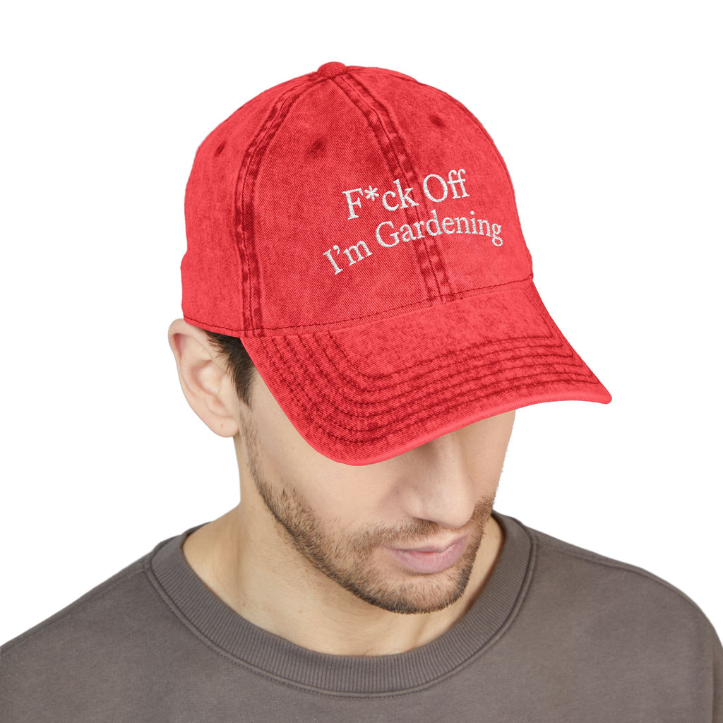 F*ck Off I'm Gardening Vintage Cap | Jude Bellingham Inspired | Funny Gift for Her | Viral England Football Cap