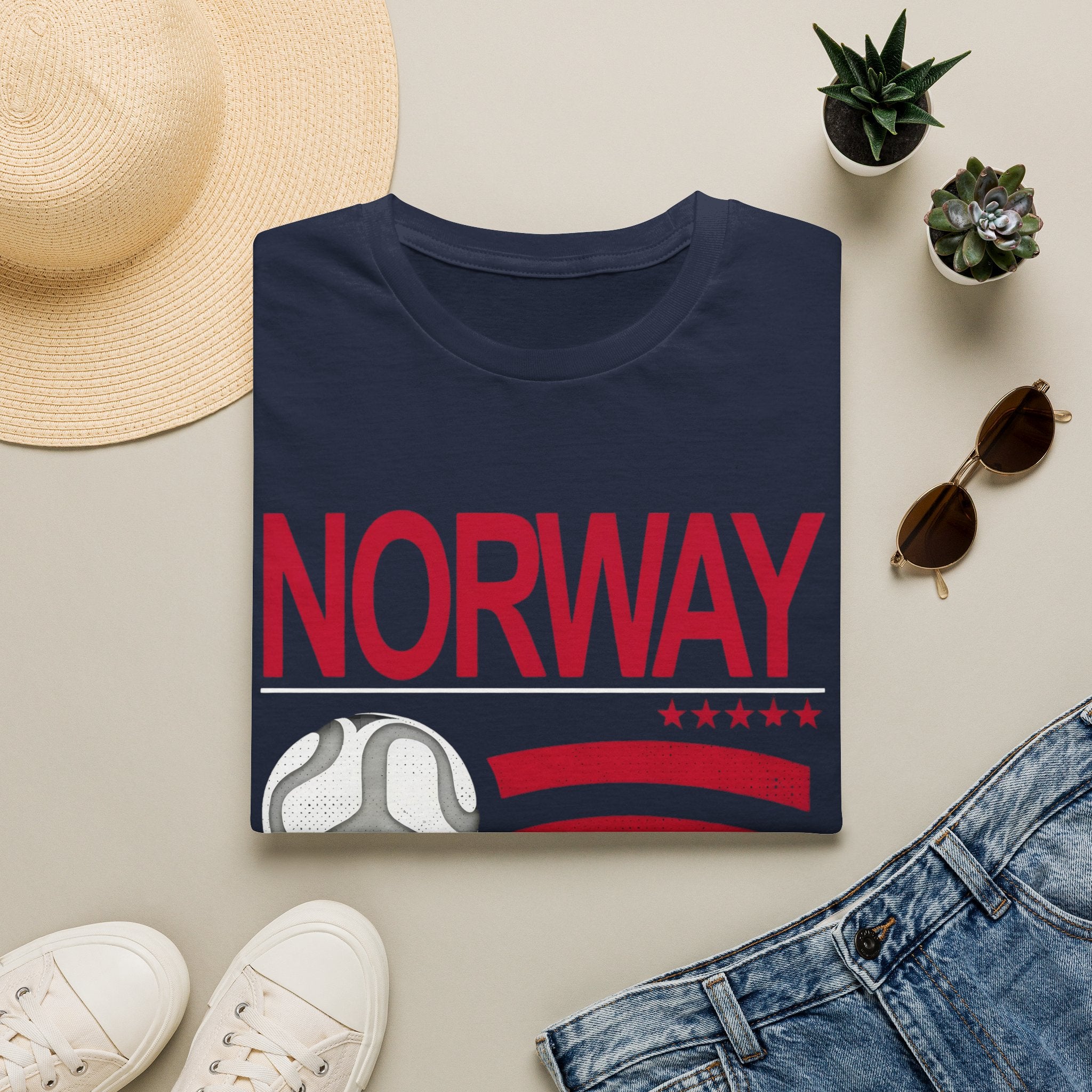 Norway Retro Football and World Cup Shirt - Gildan Softstyle