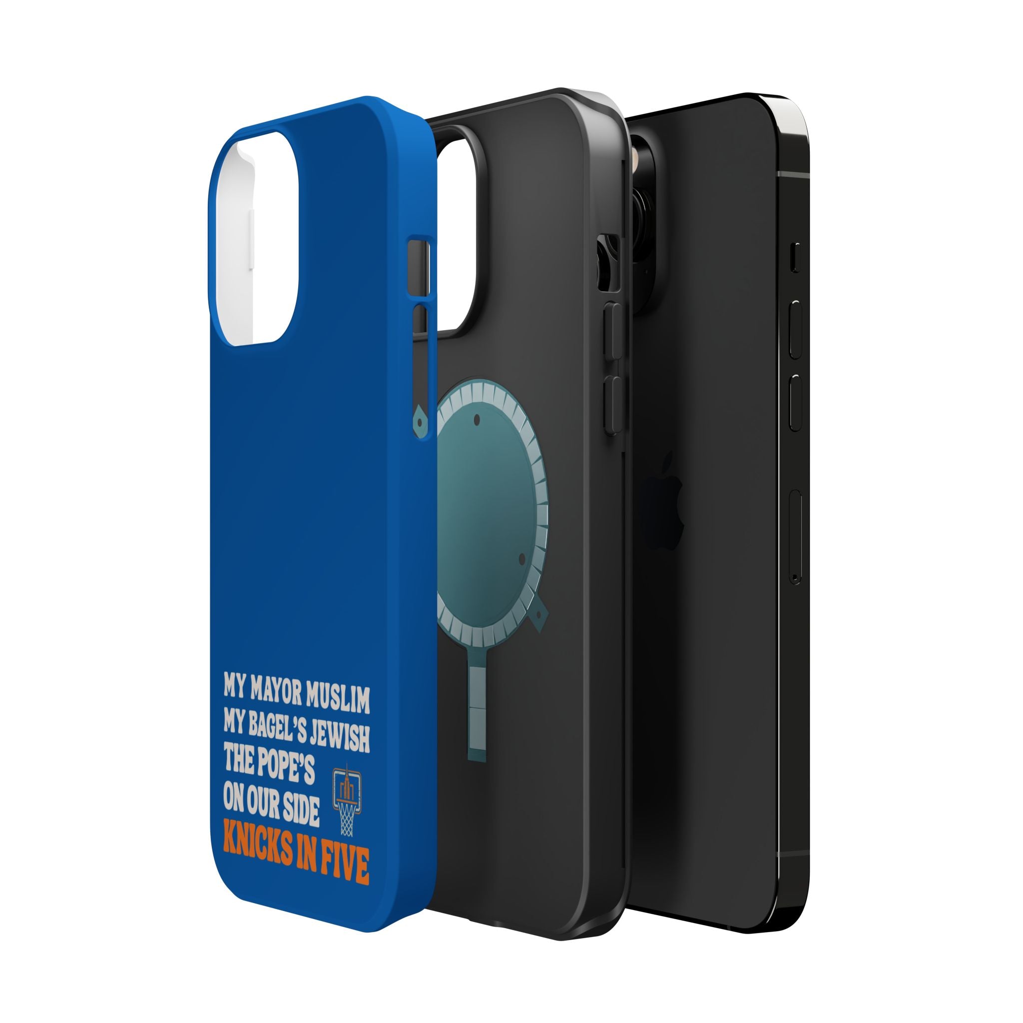 My Mayor Muslim MagSafe iPhone Case | My Bagel's Jewish The Pope's On Our Side Knicks In Five 2026 Phone Case