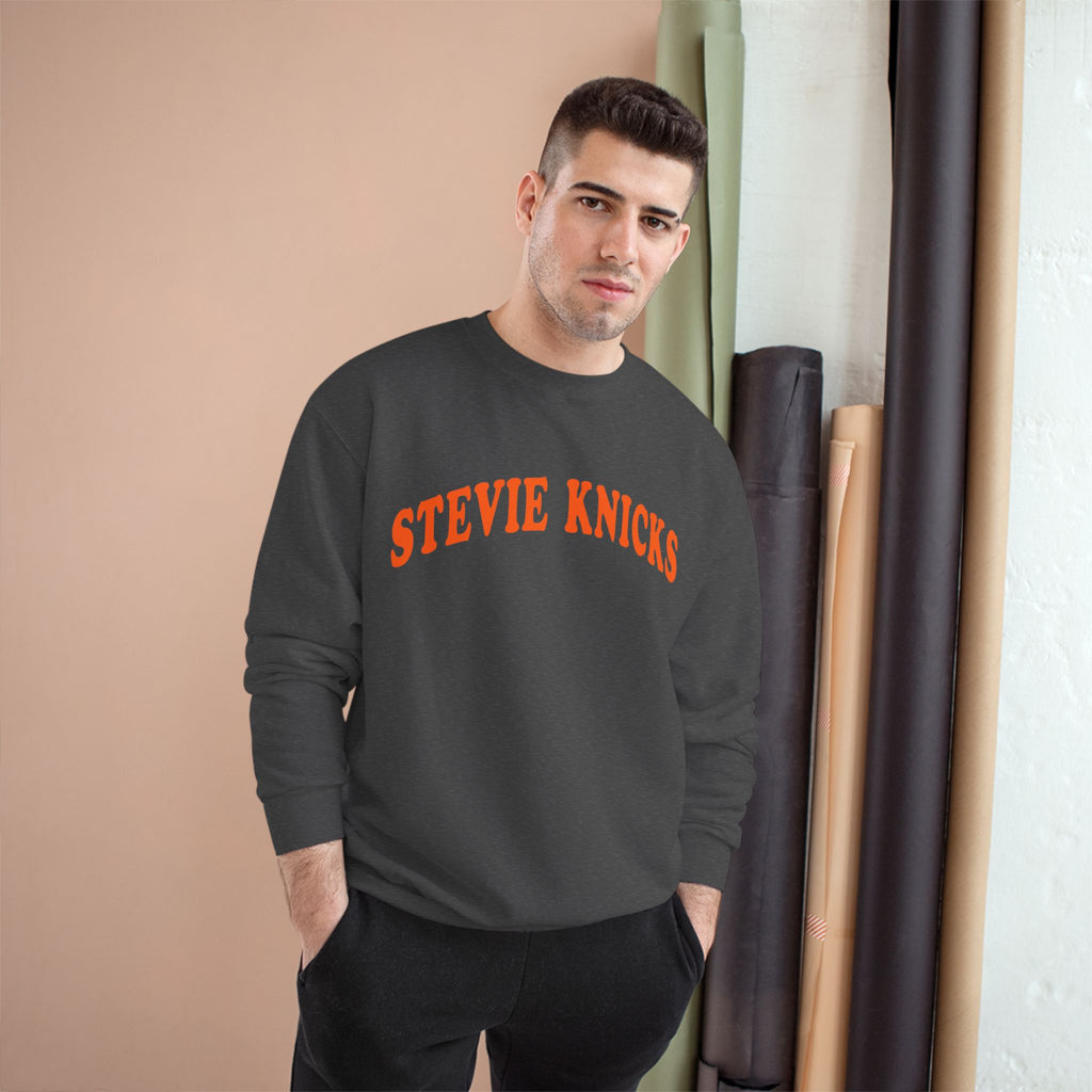 Stevie Knicks Champion Crewneck Sweatshirt | Viral NBA Knicks Swiftie Squad Sweatshirt