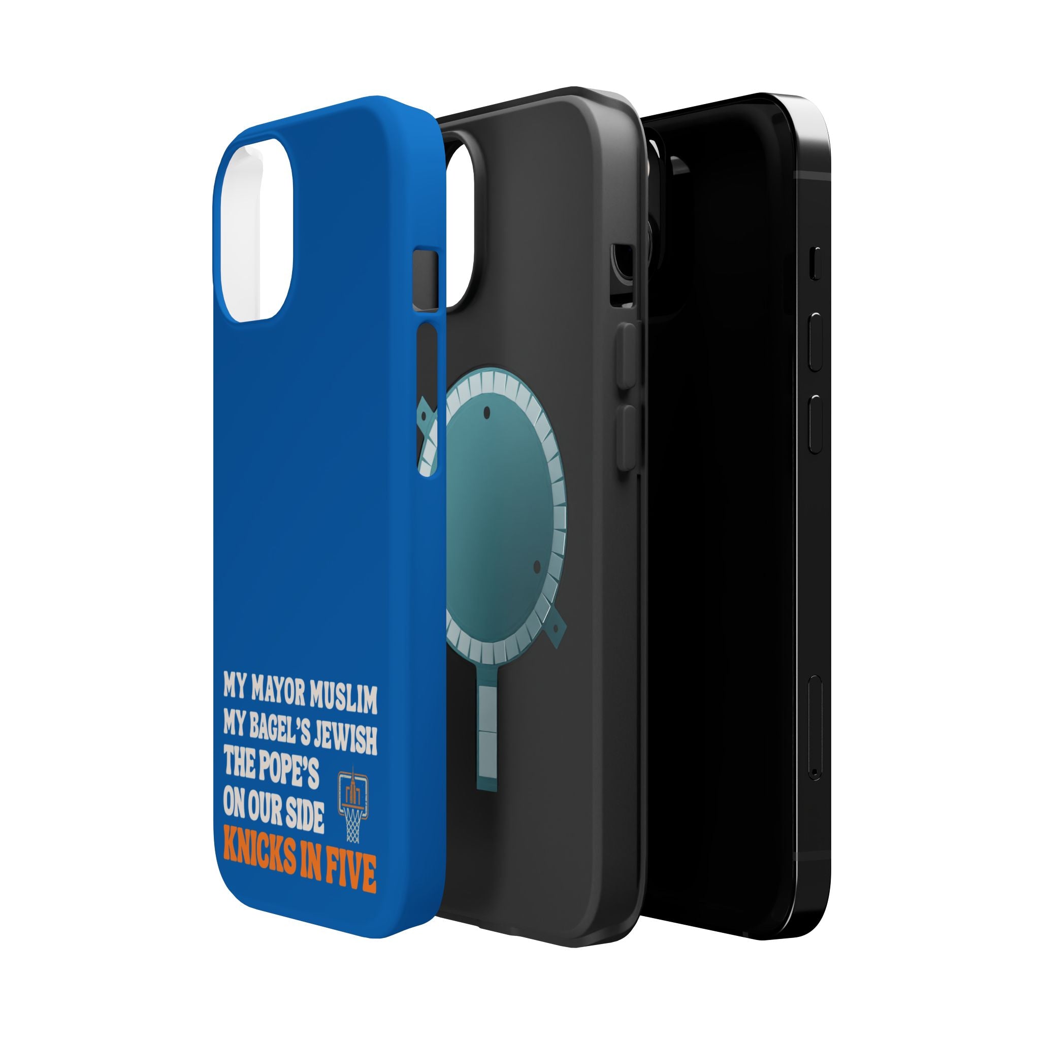 My Mayor Muslim MagSafe iPhone Case | My Bagel's Jewish The Pope's On Our Side Knicks In Five 2026 Phone Case