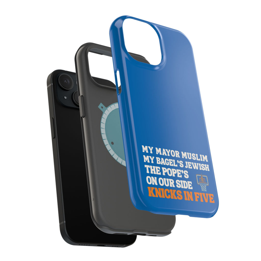 My Mayor Muslim MagSafe iPhone Case | My Bagel's Jewish The Pope's On Our Side Knicks In Five 2026 Phone Case