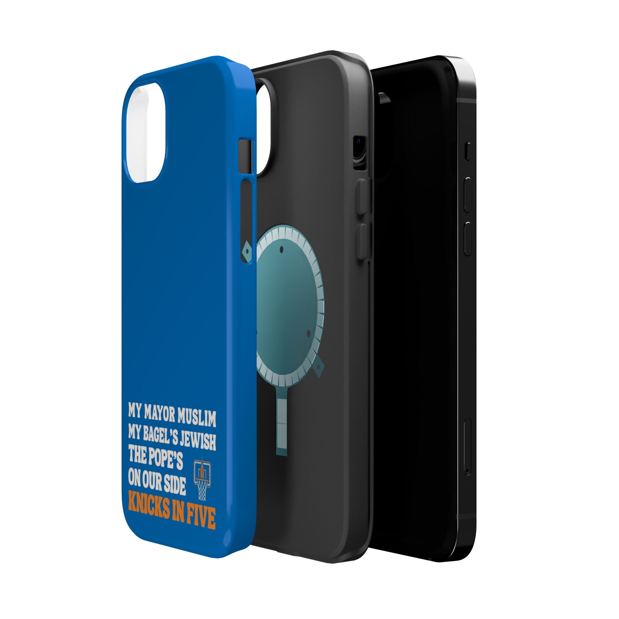 My Mayor Muslim MagSafe iPhone Case | My Bagel's Jewish The Pope's On Our Side Knicks In Five 2026 Phone Case