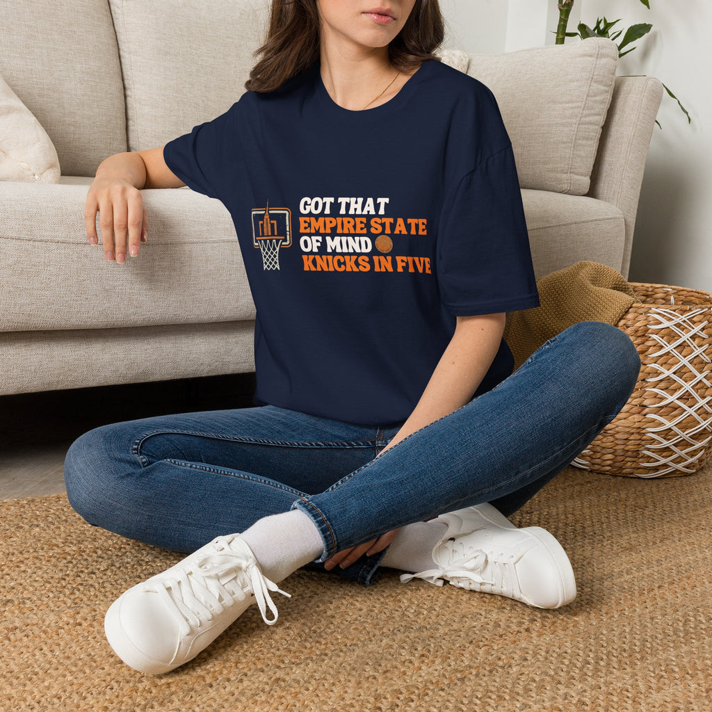 Knicks In Five T-Shirt | NY Knicks Championship 2026 Got That Empire State of Mind Tee | Basketball Gift