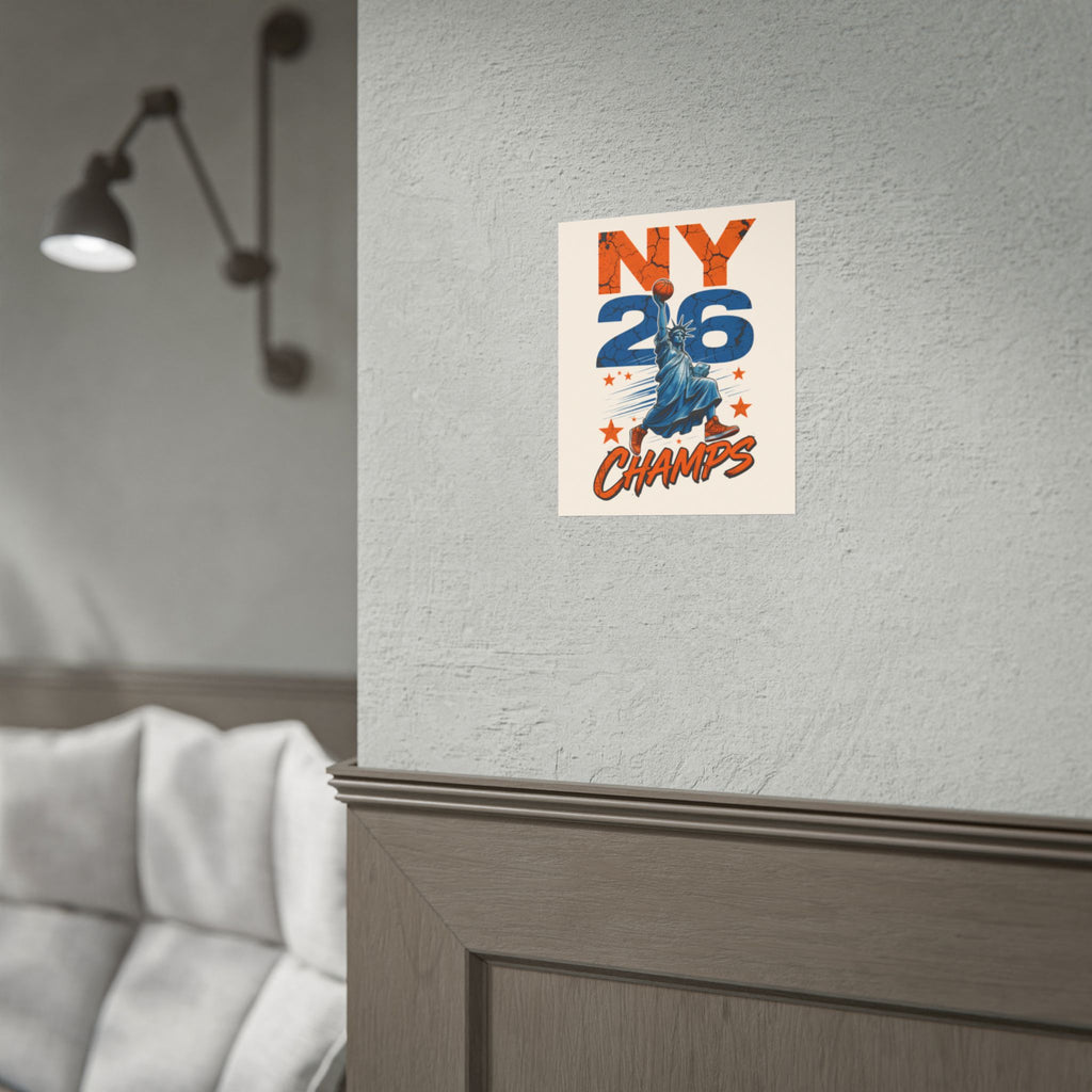 Knicks Lady Liberty 2026 Champions Poster