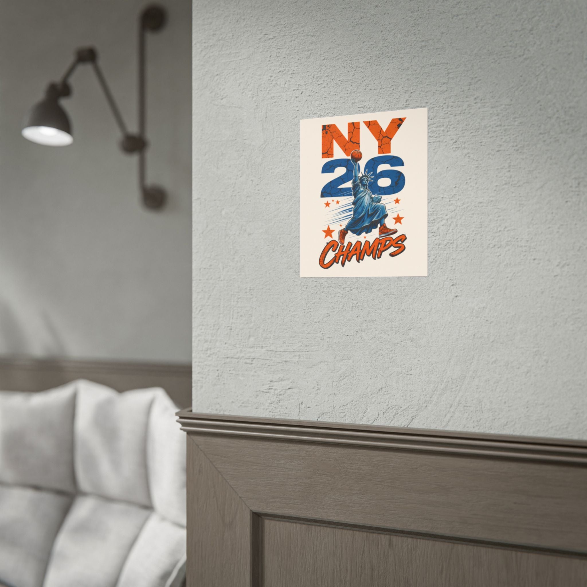 Knicks Lady Liberty 2026 Champions Poster