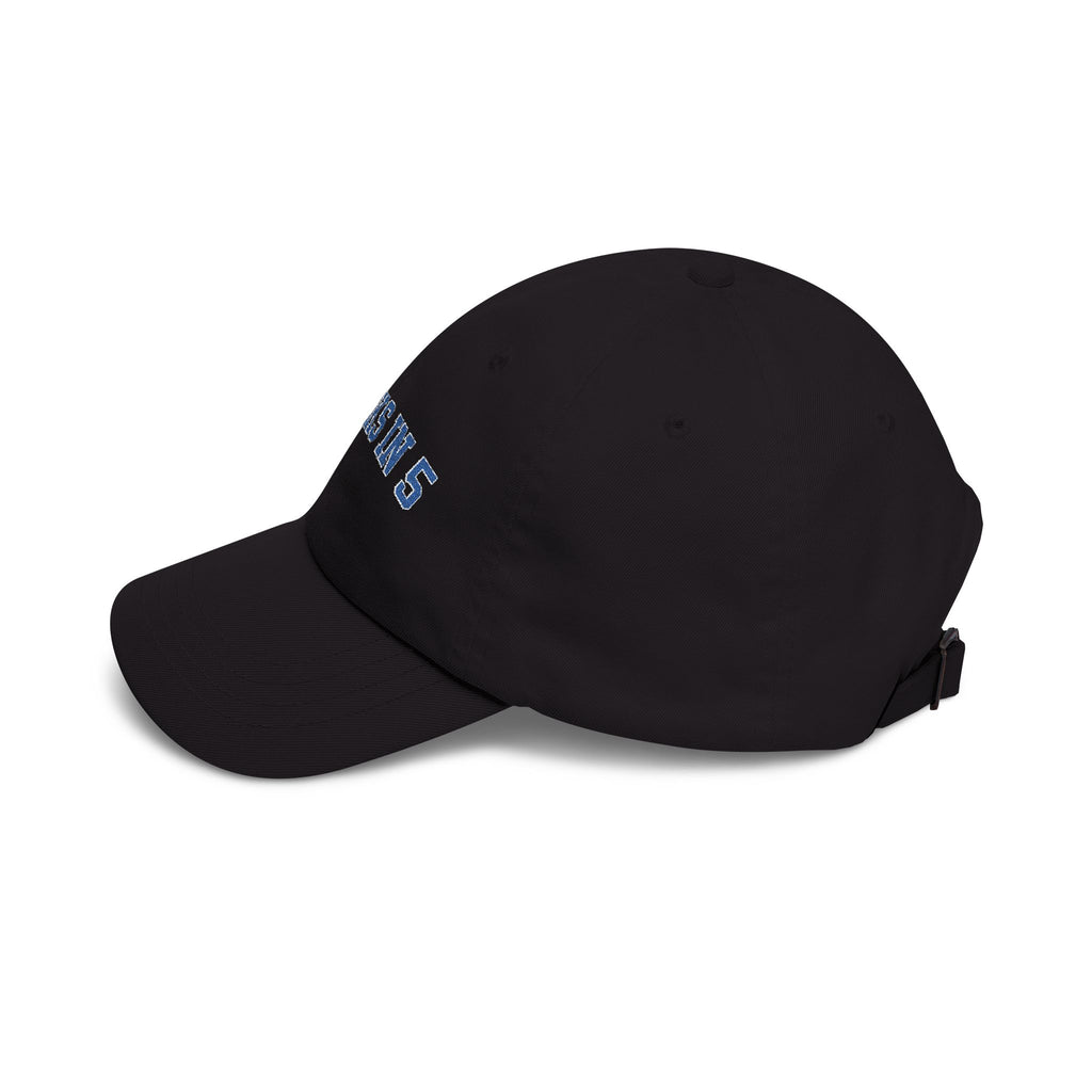 Knicks In 5 Dad Hat | Embroidered NY Basketball Cap | White Playoff Hat