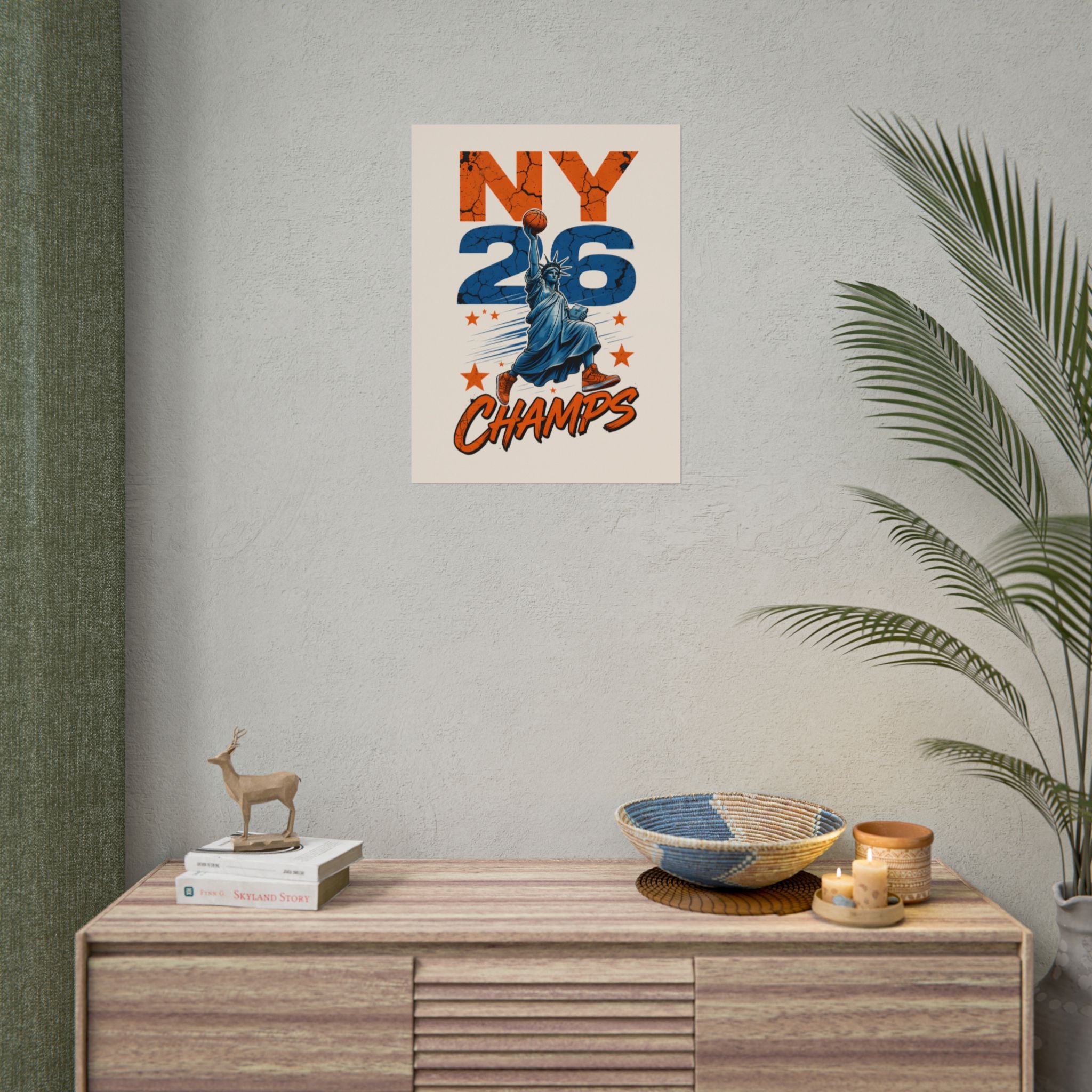 Knicks Lady Liberty 2026 Champions Poster