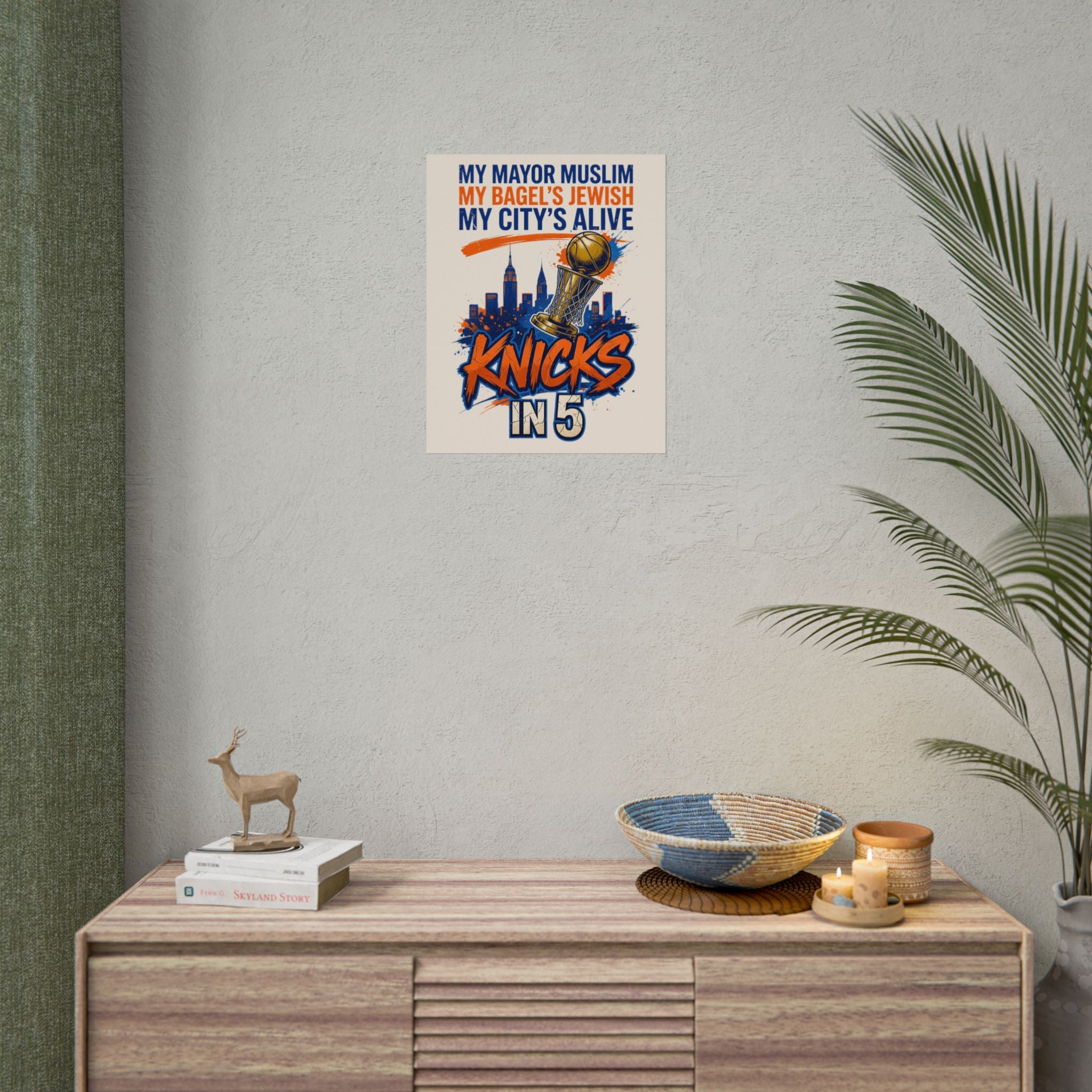 Knicks In 5 Champions Poster | My Mayor Muslim My Bagel's Jewish