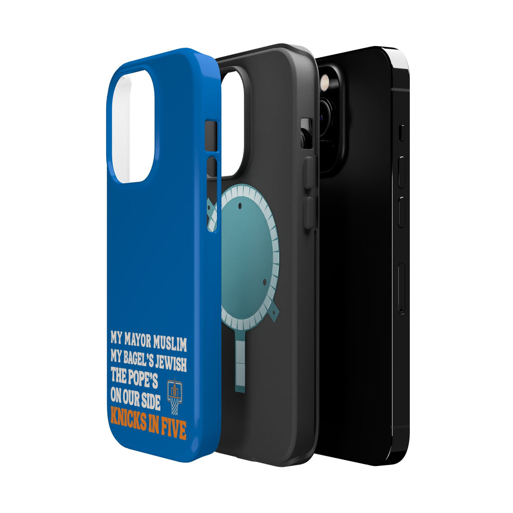 My Mayor Muslim MagSafe iPhone Case | My Bagel's Jewish The Pope's On Our Side Knicks In Five 2026 Phone Case
