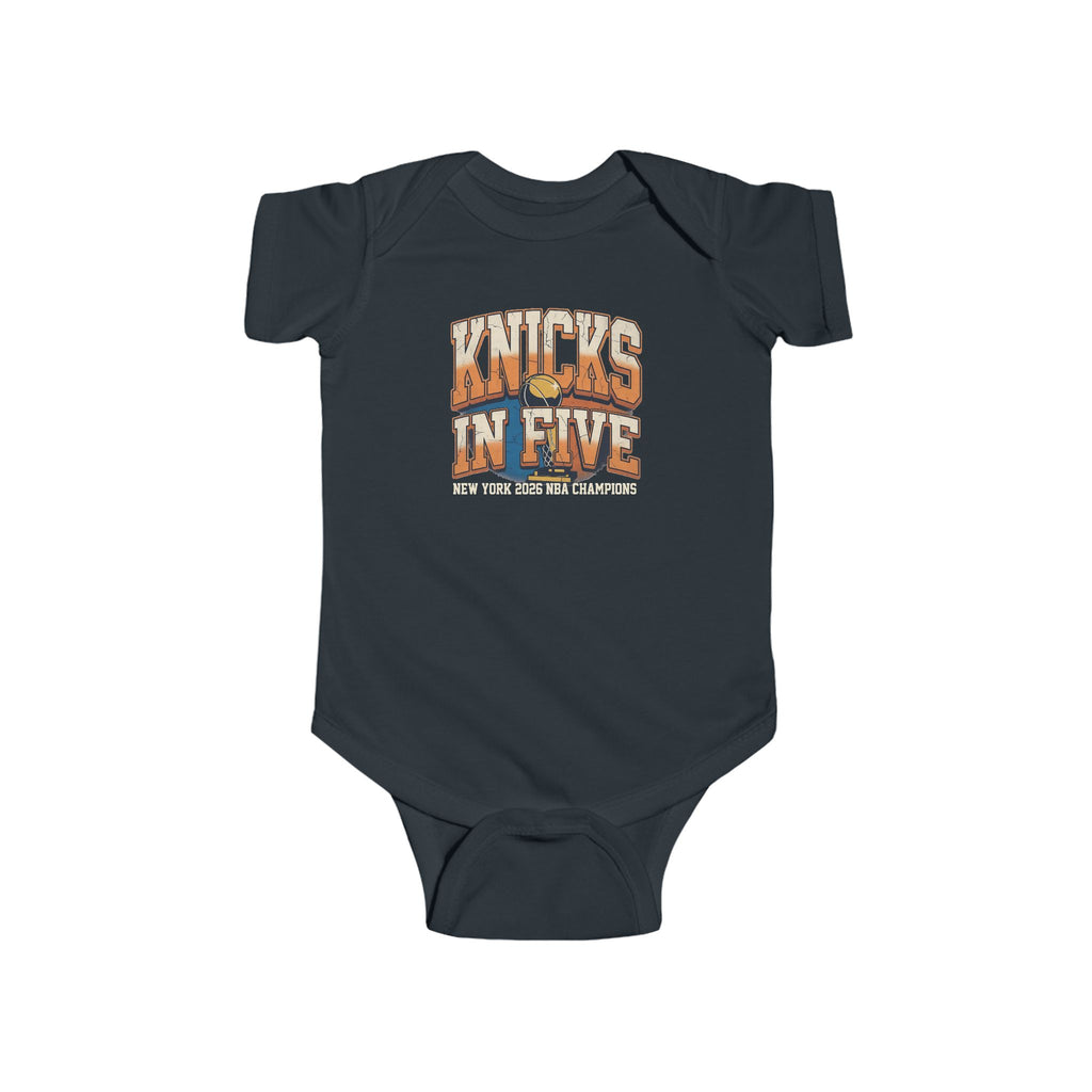 Knicks In Five Baby Bodysuit