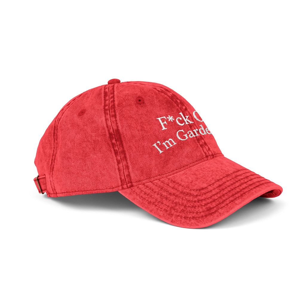 F*ck Off I'm Gardening Vintage Cap | Jude Bellingham Inspired | Funny Gift for Her | Viral England Football Cap