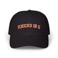 Knicks In 5 Dad Cap | Embroidered NY Basketball Hat | Playoff Hype Gift