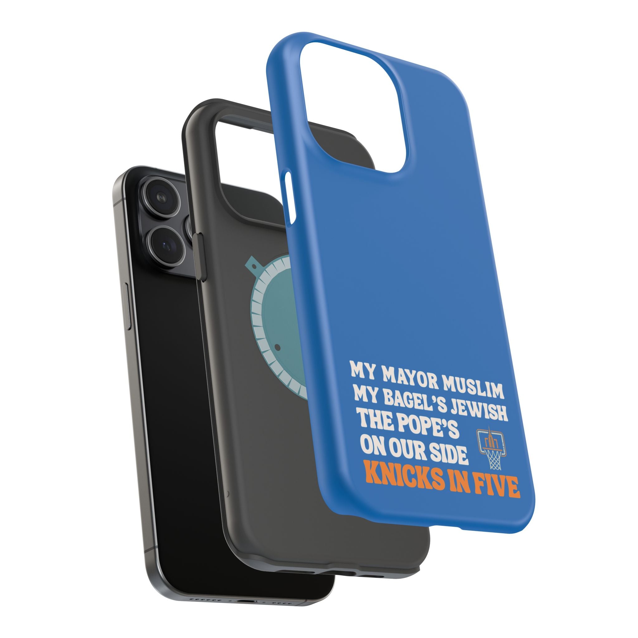 My Mayor Muslim MagSafe iPhone Case | My Bagel's Jewish The Pope's On Our Side Knicks In Five 2026 Phone Case