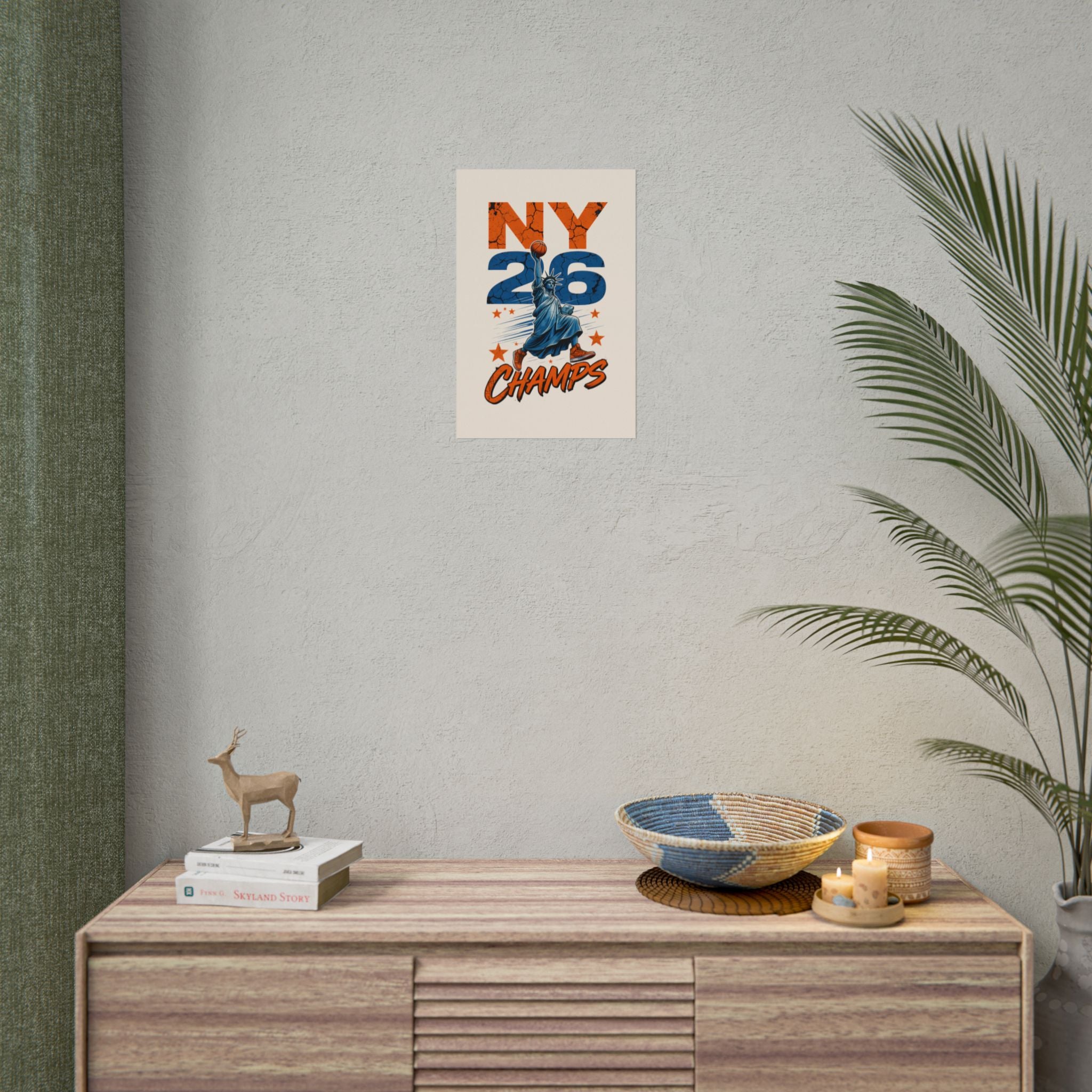 Knicks Lady Liberty 2026 Champions Poster
