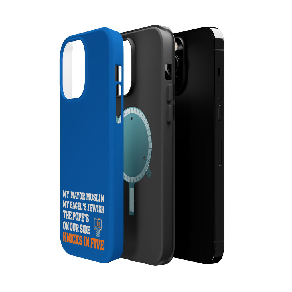 My Mayor Muslim MagSafe iPhone Case | My Bagel's Jewish The Pope's On Our Side Knicks In Five 2026 Phone Case