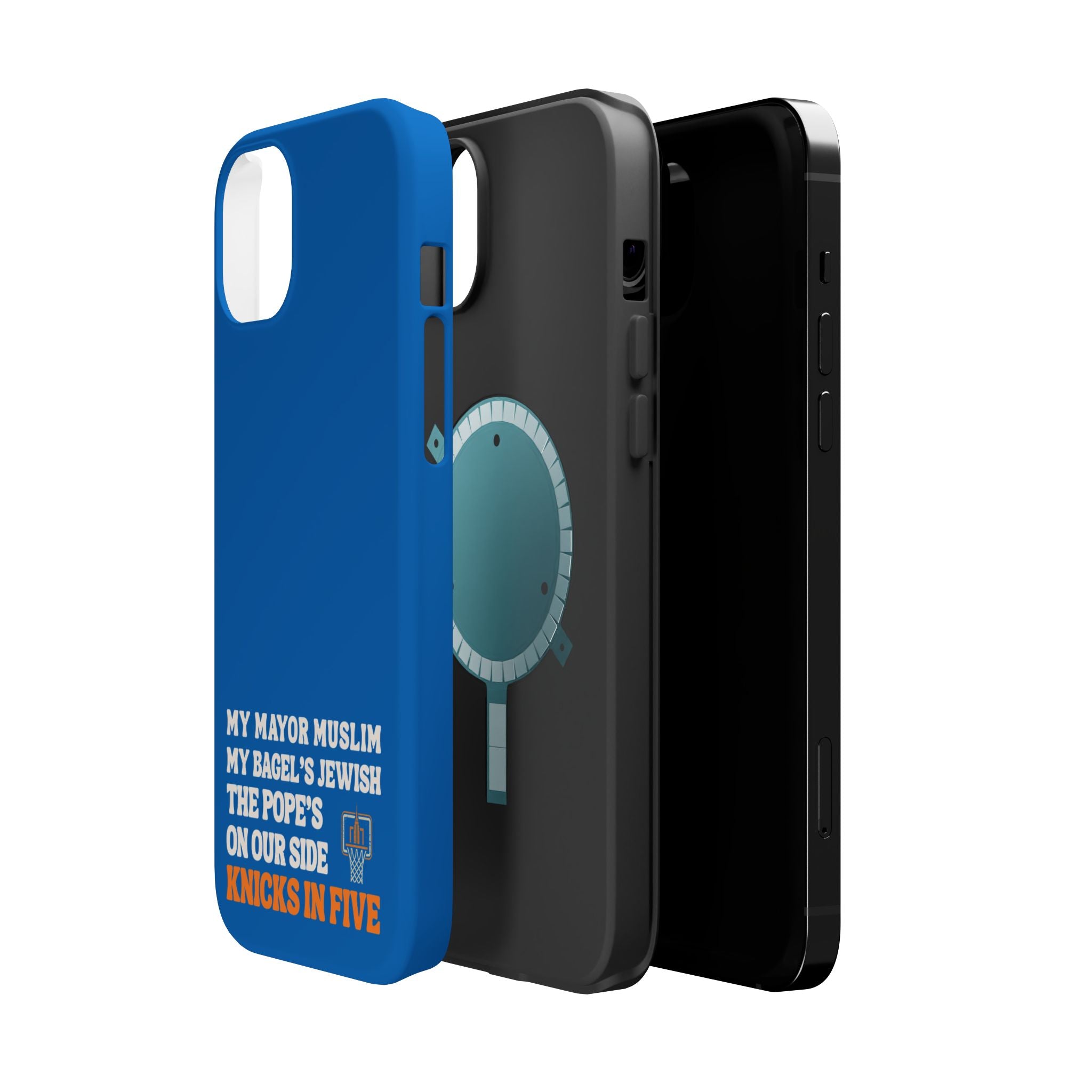 My Mayor Muslim MagSafe iPhone Case | My Bagel's Jewish The Pope's On Our Side Knicks In Five 2026 Phone Case