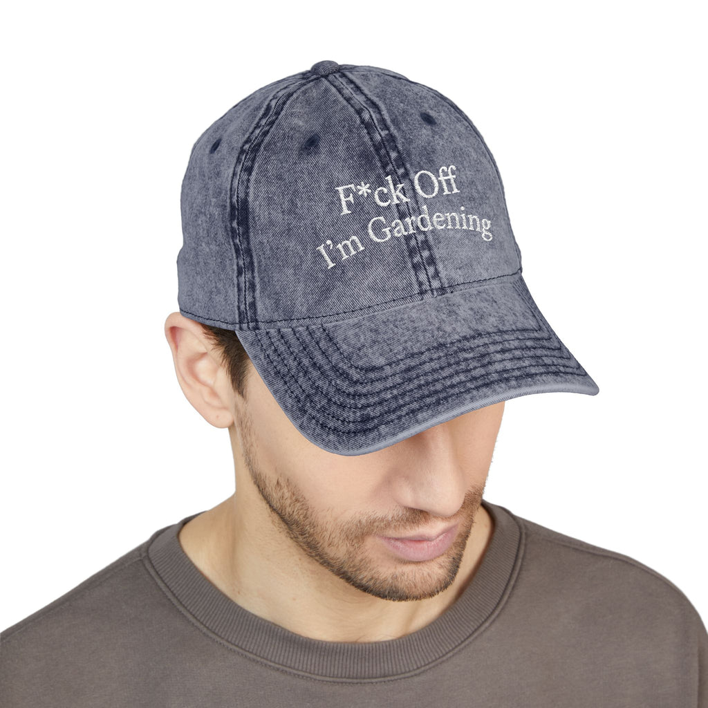 F*ck Off I'm Gardening Vintage Cap | Jude Bellingham Inspired | Funny Gift for Her | Viral England Football Cap