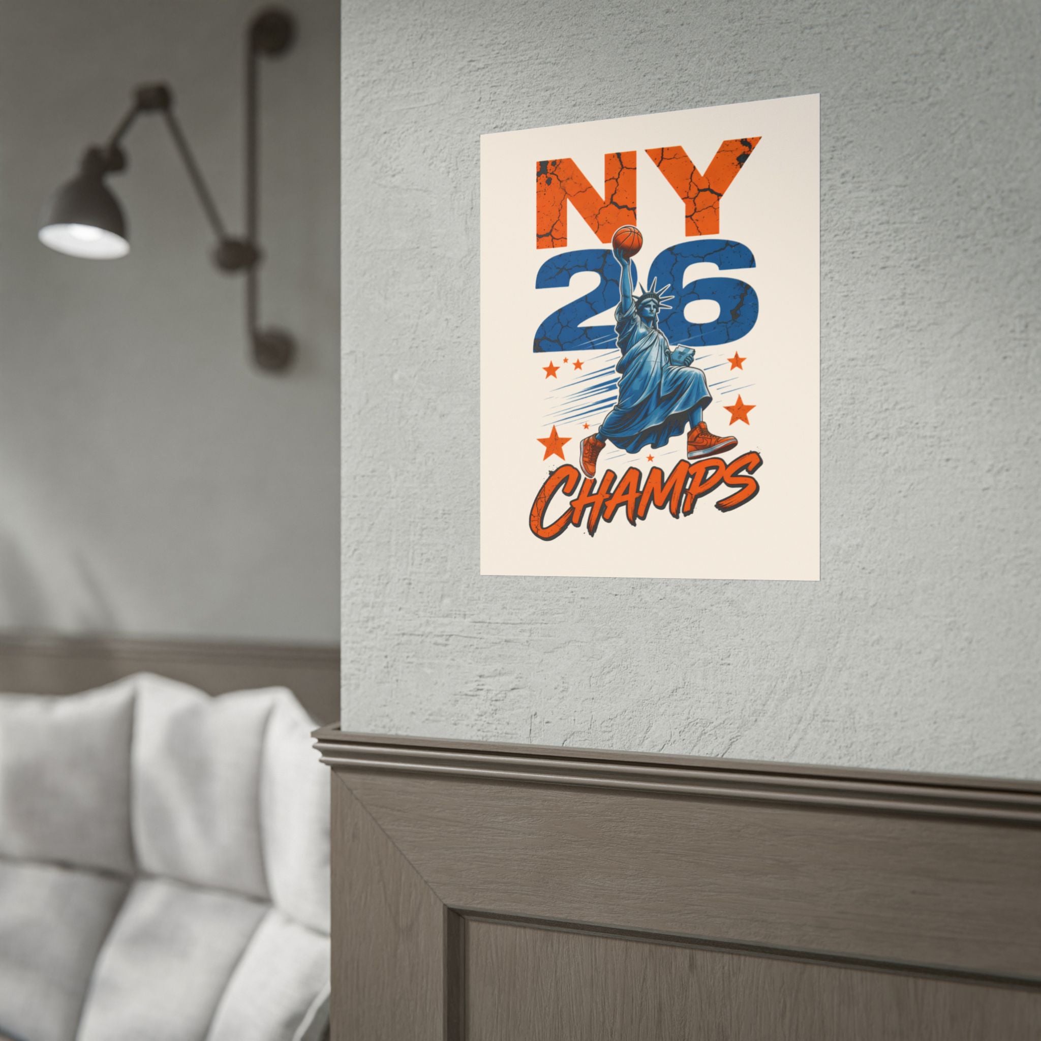 Knicks Lady Liberty 2026 Champions Poster