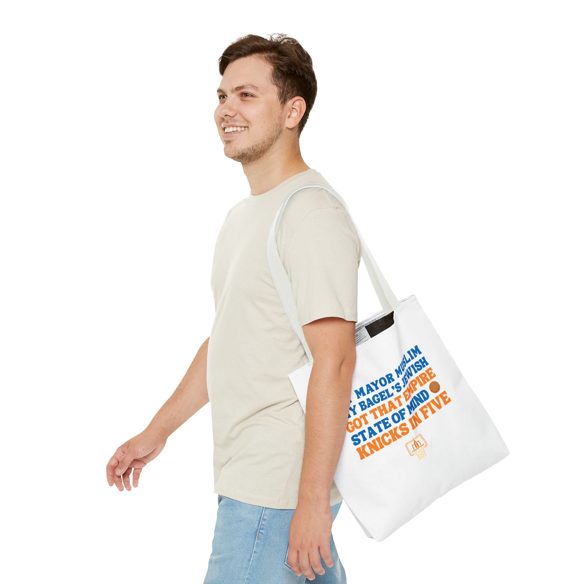 My Mayor Muslim Knicks In Five Tote Bag | NY Knicks Championship 2026 Fan-Art | Basketball Gift