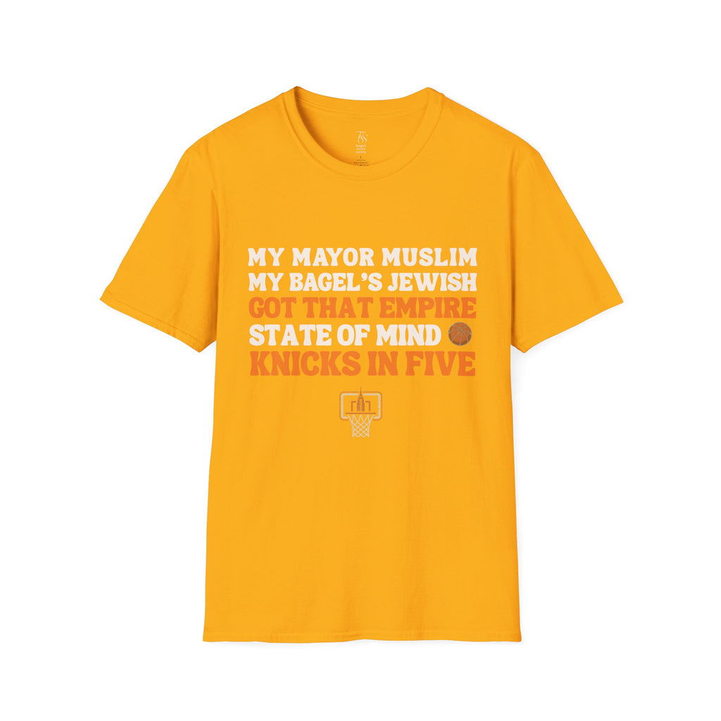 My Mayor Is Muslim My Bagels Jewish The Pope Is On Our Side Knicks In Five Shirt | Knicks NBA Champions 2026 New York City Parade
