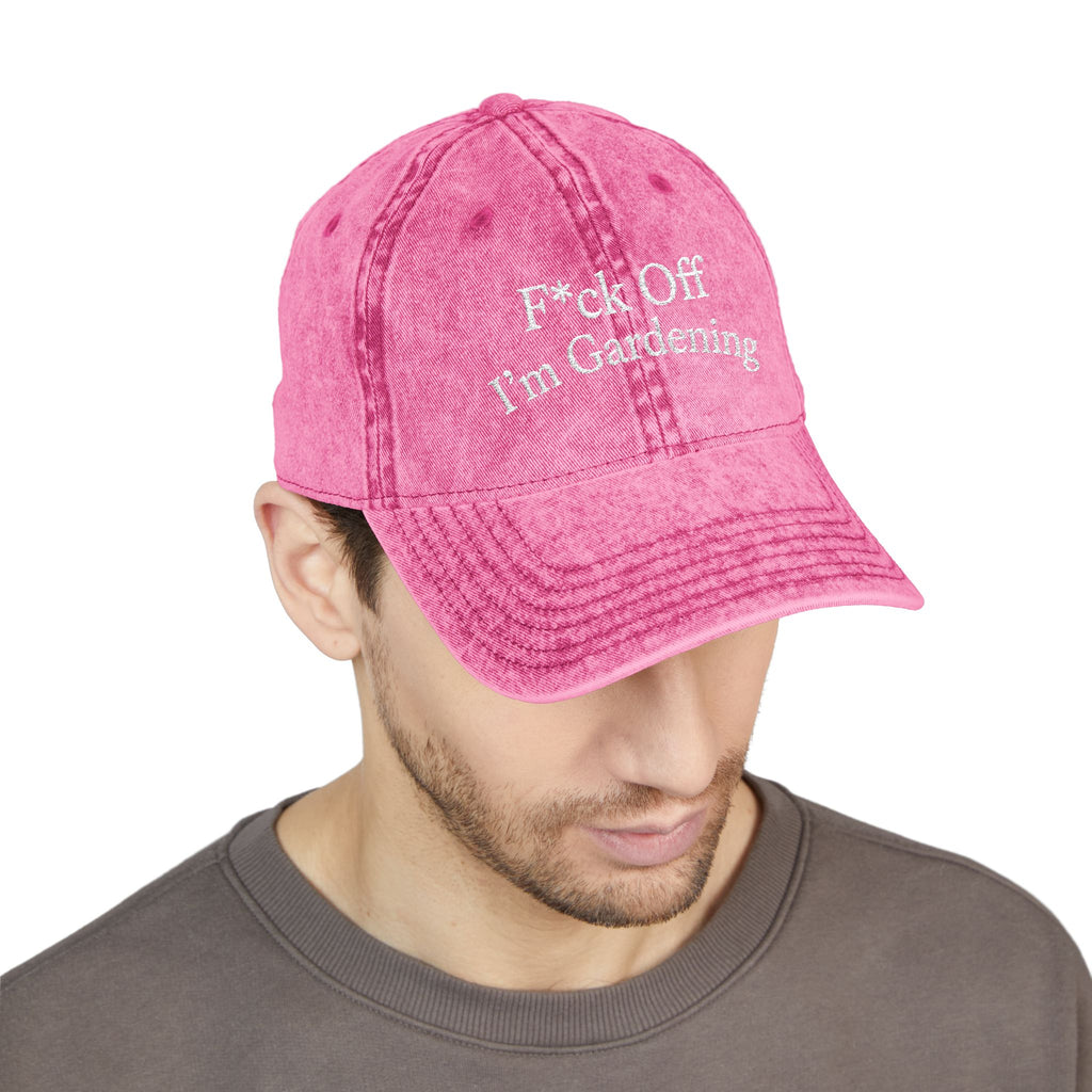 F*ck Off I'm Gardening Vintage Cap | Jude Bellingham Inspired | Funny Gift for Her | Viral England Football Cap