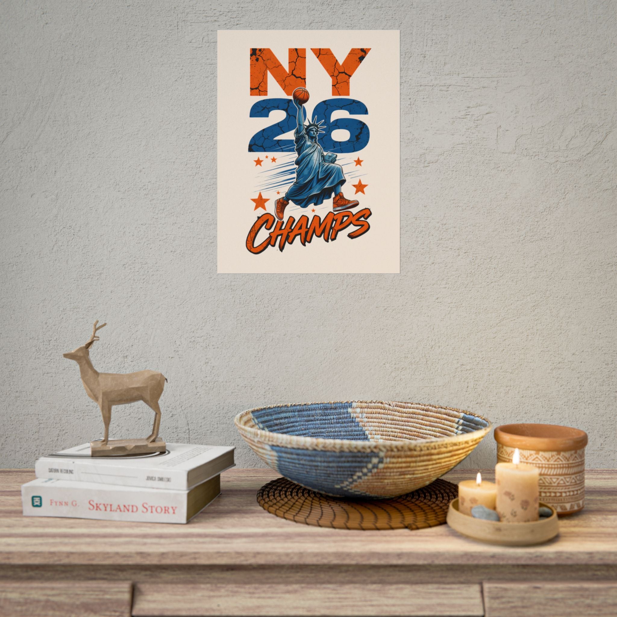 Knicks Lady Liberty 2026 Champions Poster