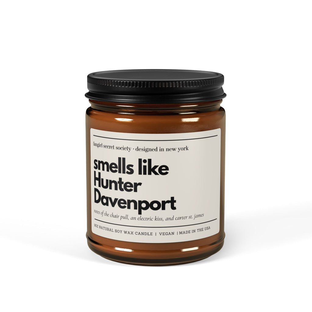 Smells Like Hunter Davenport Soy Candle | Off Campus Inspired Gift | Briar University Hockey Romance Candle | BookTok Hunter Davenport Gift