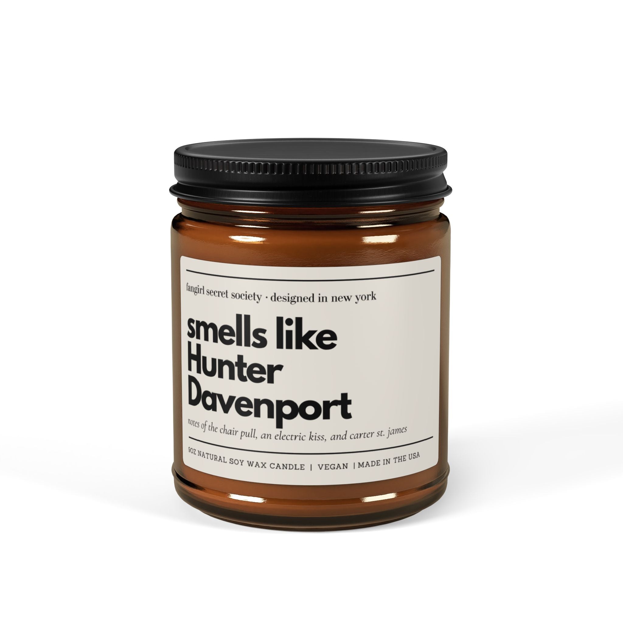 Smells Like Hunter Davenport Soy Candle | Off Campus Inspired Gift | Briar University Hockey Romance Candle | BookTok Hunter Davenport Gift