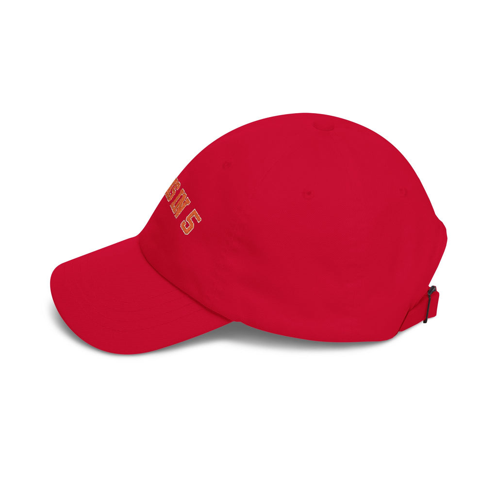 Knicks In 5 Dad Cap | Embroidered NY Basketball Hat | Playoff Hype Gift