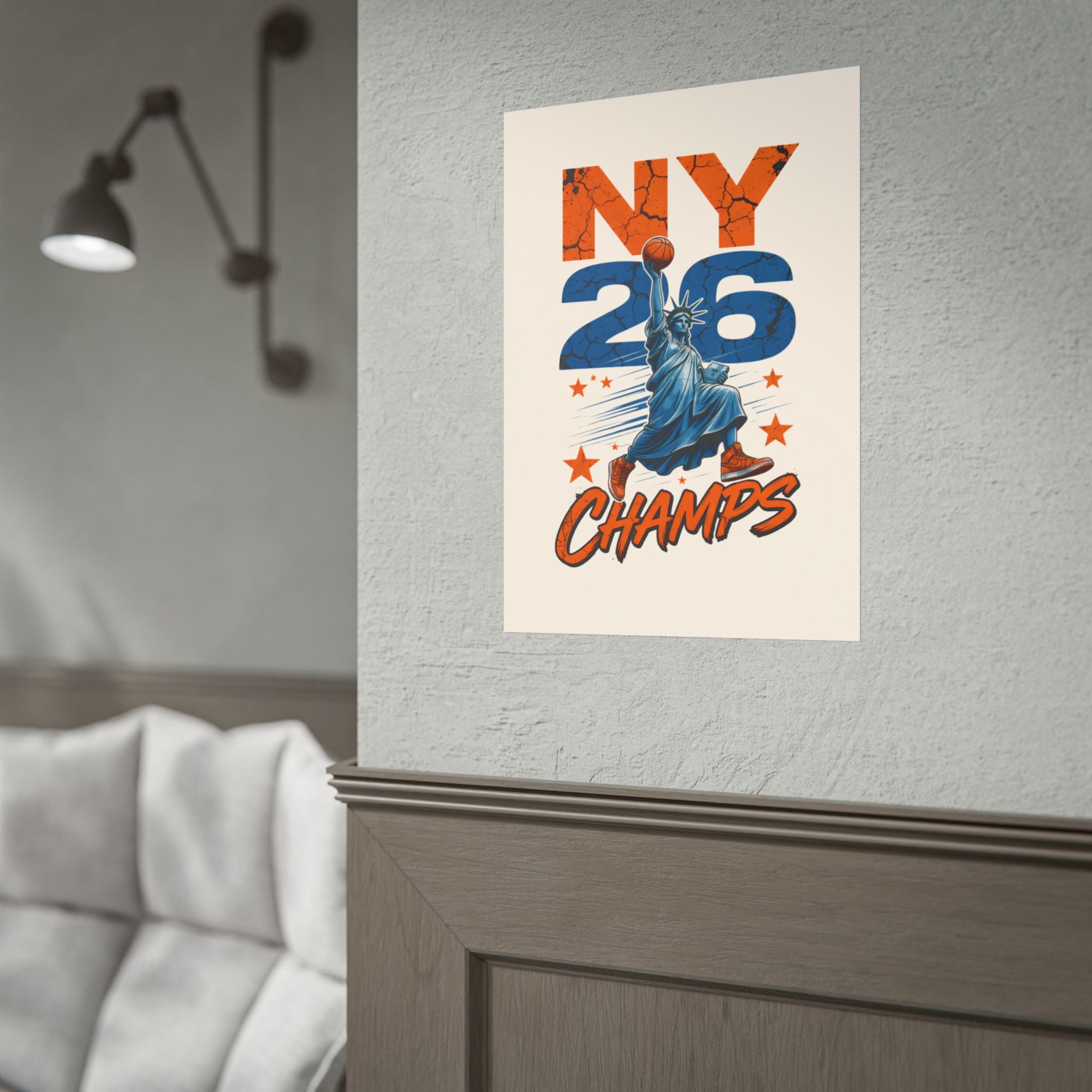 Knicks Lady Liberty 2026 Champions Poster