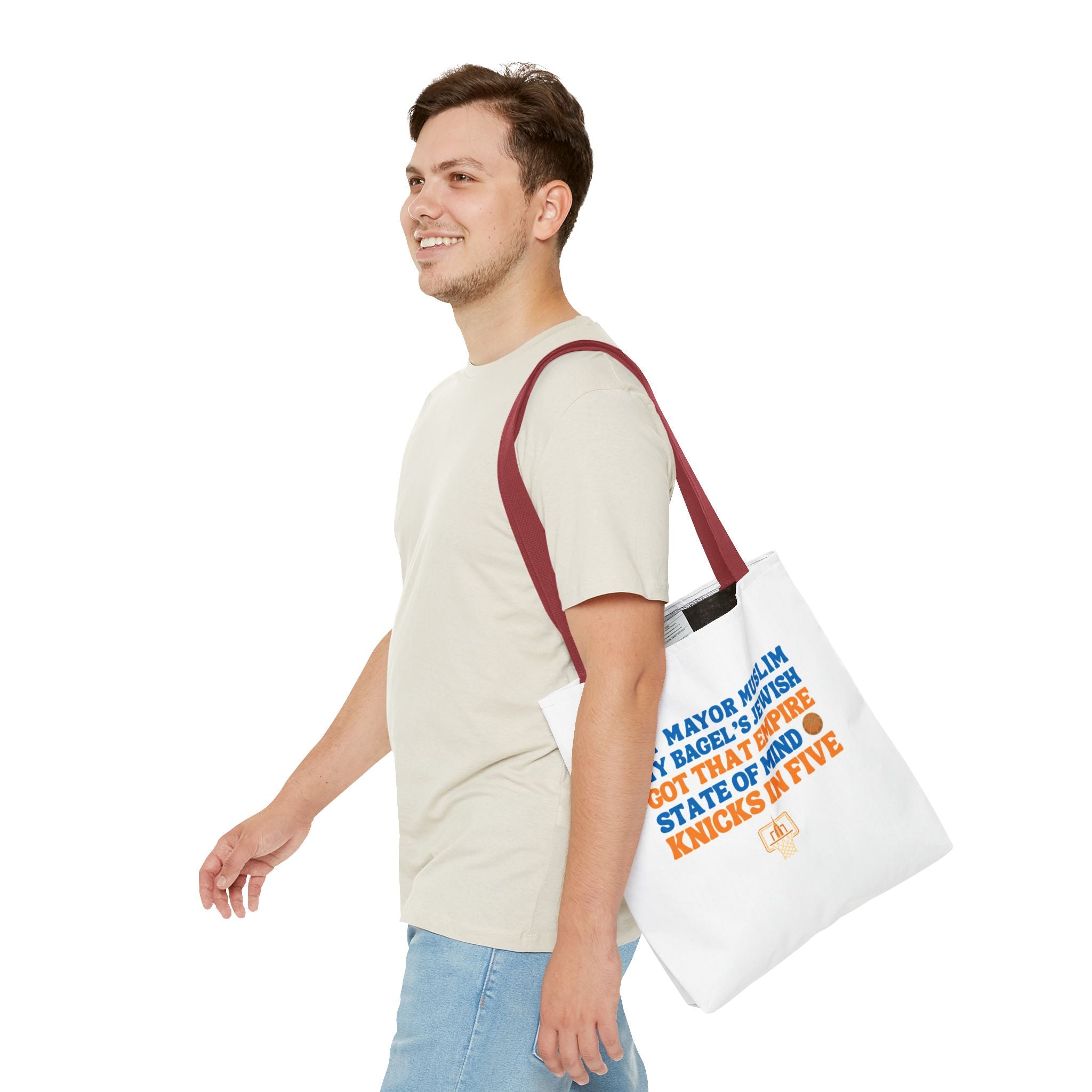 My Mayor Muslim Knicks In Five Tote Bag | NY Knicks Championship 2026 Fan-Art | Basketball Gift