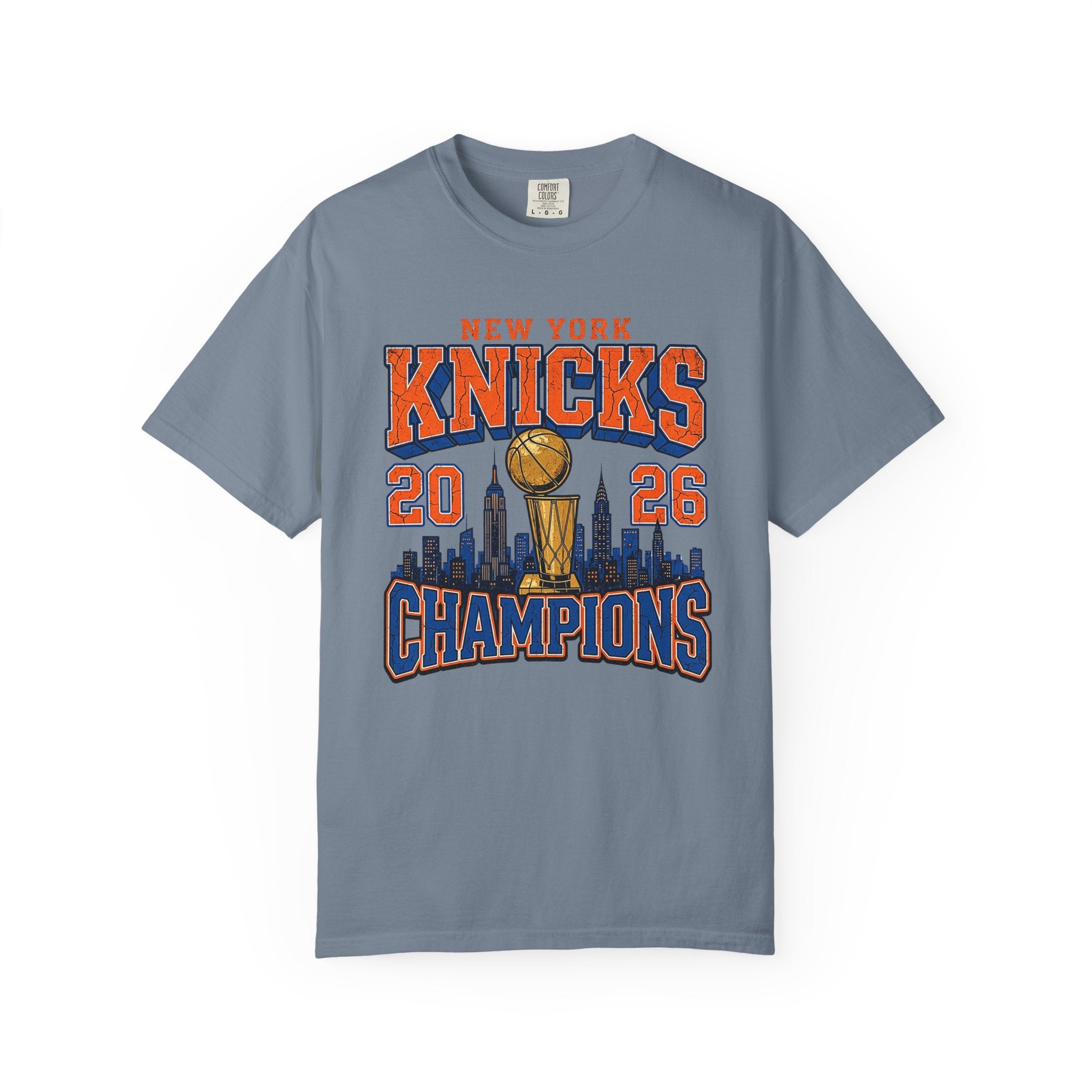 Knicks 2026 Champions NY Skyline Tee