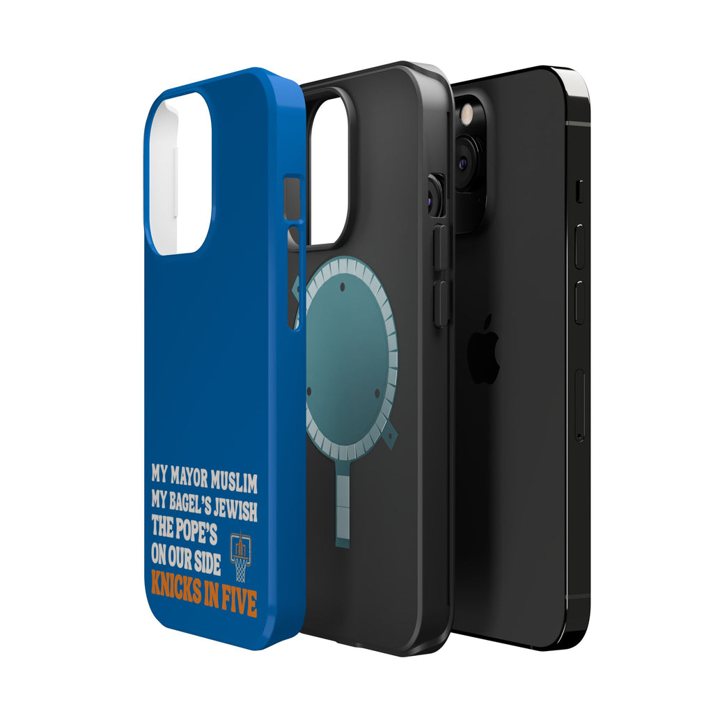 My Mayor Muslim MagSafe iPhone Case | My Bagel's Jewish The Pope's On Our Side Knicks In Five 2026 Phone Case