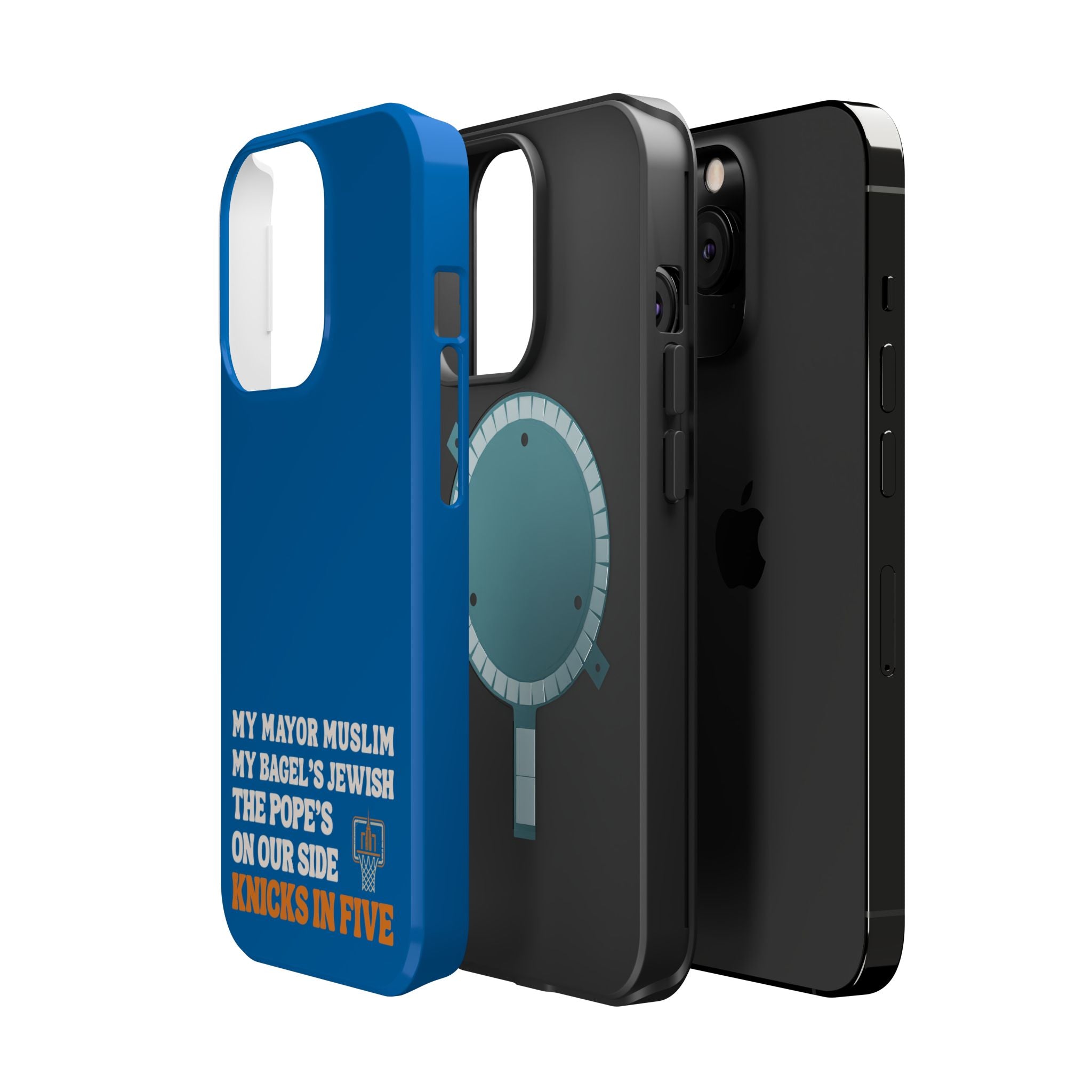 My Mayor Muslim MagSafe iPhone Case | My Bagel's Jewish The Pope's On Our Side Knicks In Five 2026 Phone Case
