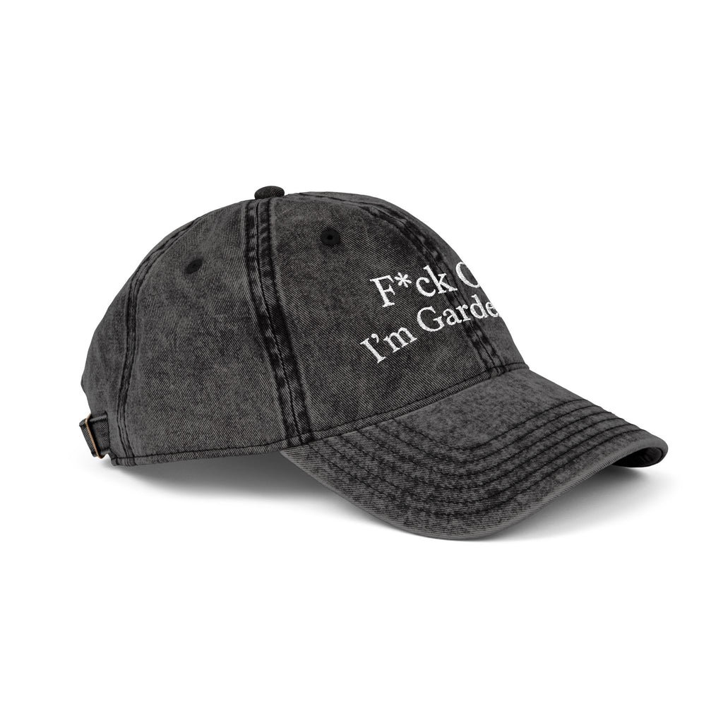 F*ck Off I'm Gardening Vintage Cap | Jude Bellingham Inspired | Funny Gift for Her | Viral England Football Cap
