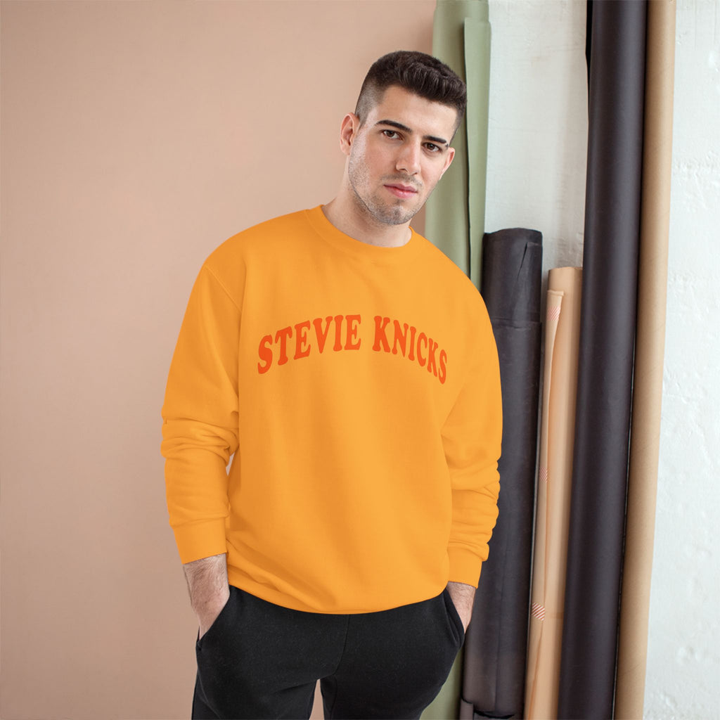 Stevie Knicks Champion Crewneck Sweatshirt | Viral NBA Knicks Swiftie Squad Sweatshirt